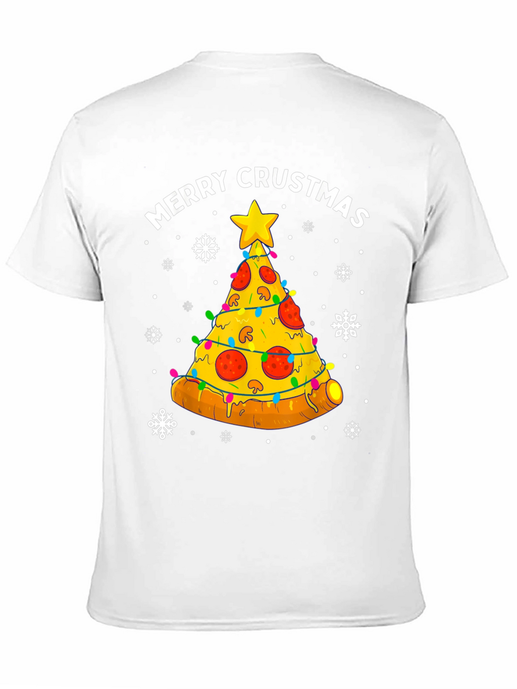 Merry Crustmas Pizza Tree T-Shirt