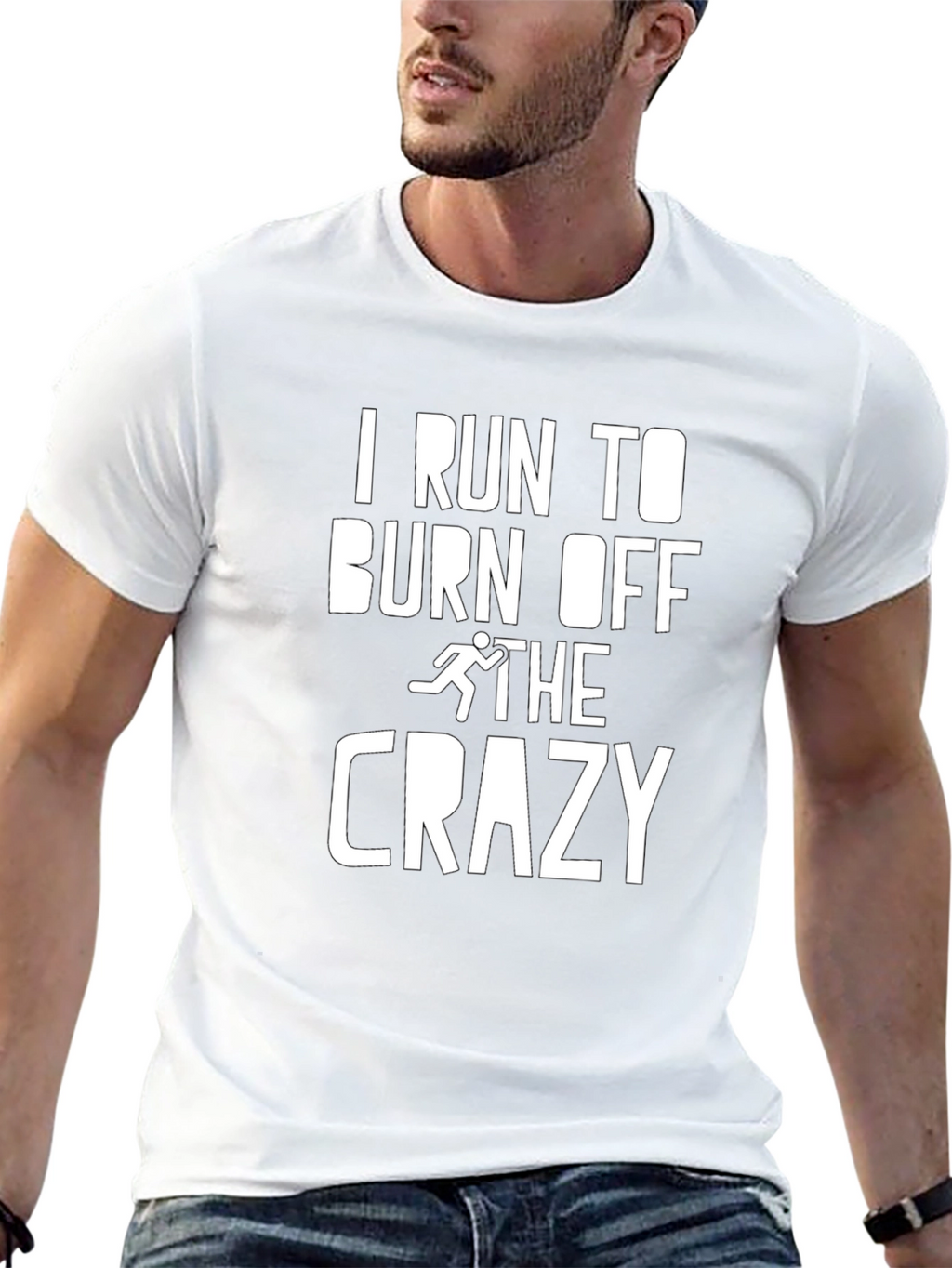 I Run To Burn Off The Crazy Graphic Tee