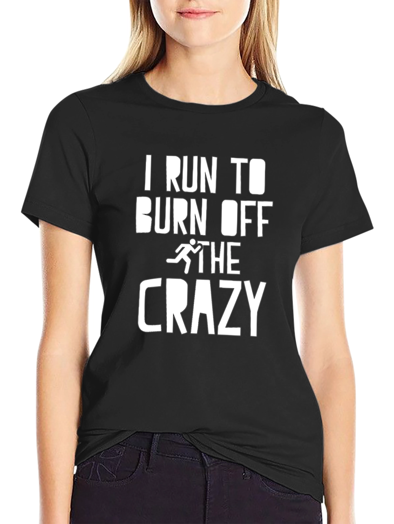 I Run To Burn Off The Crazy Graphic Tee