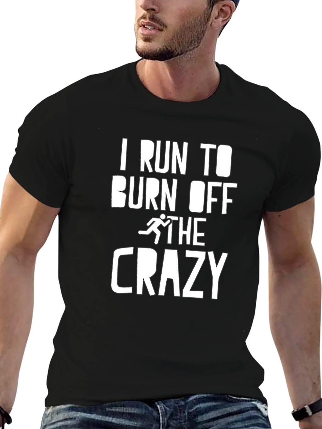 I Run To Burn Off The Crazy Graphic Tee