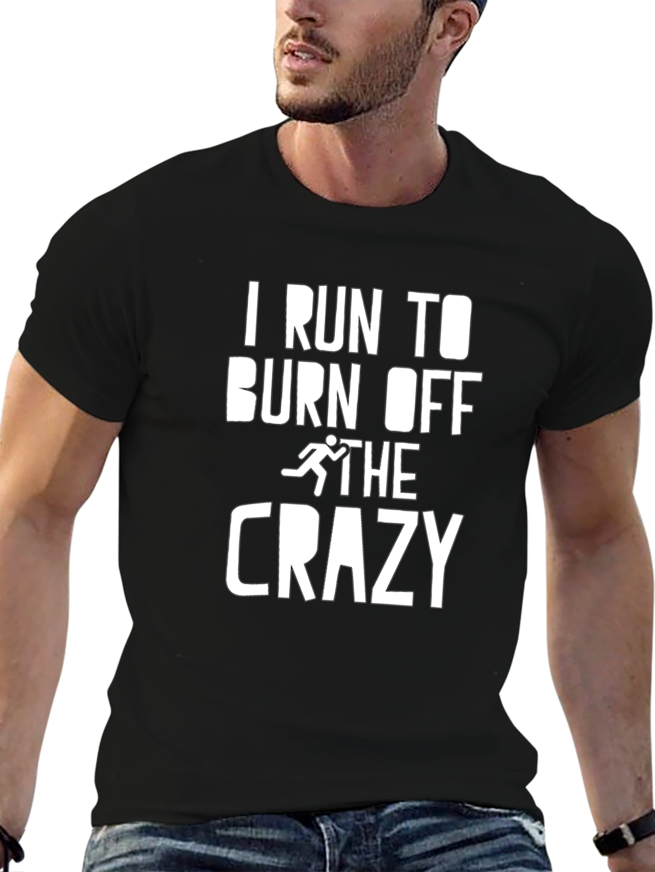 I Run To Burn Off The Crazy Graphic Tee