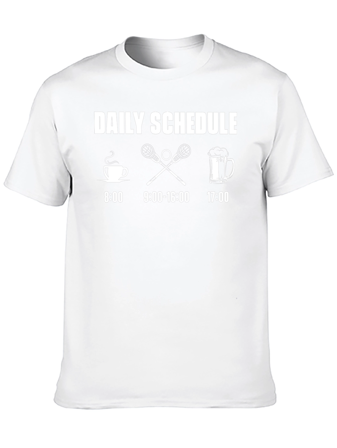 Daily Schedule Lacrosse Player T-Shirt