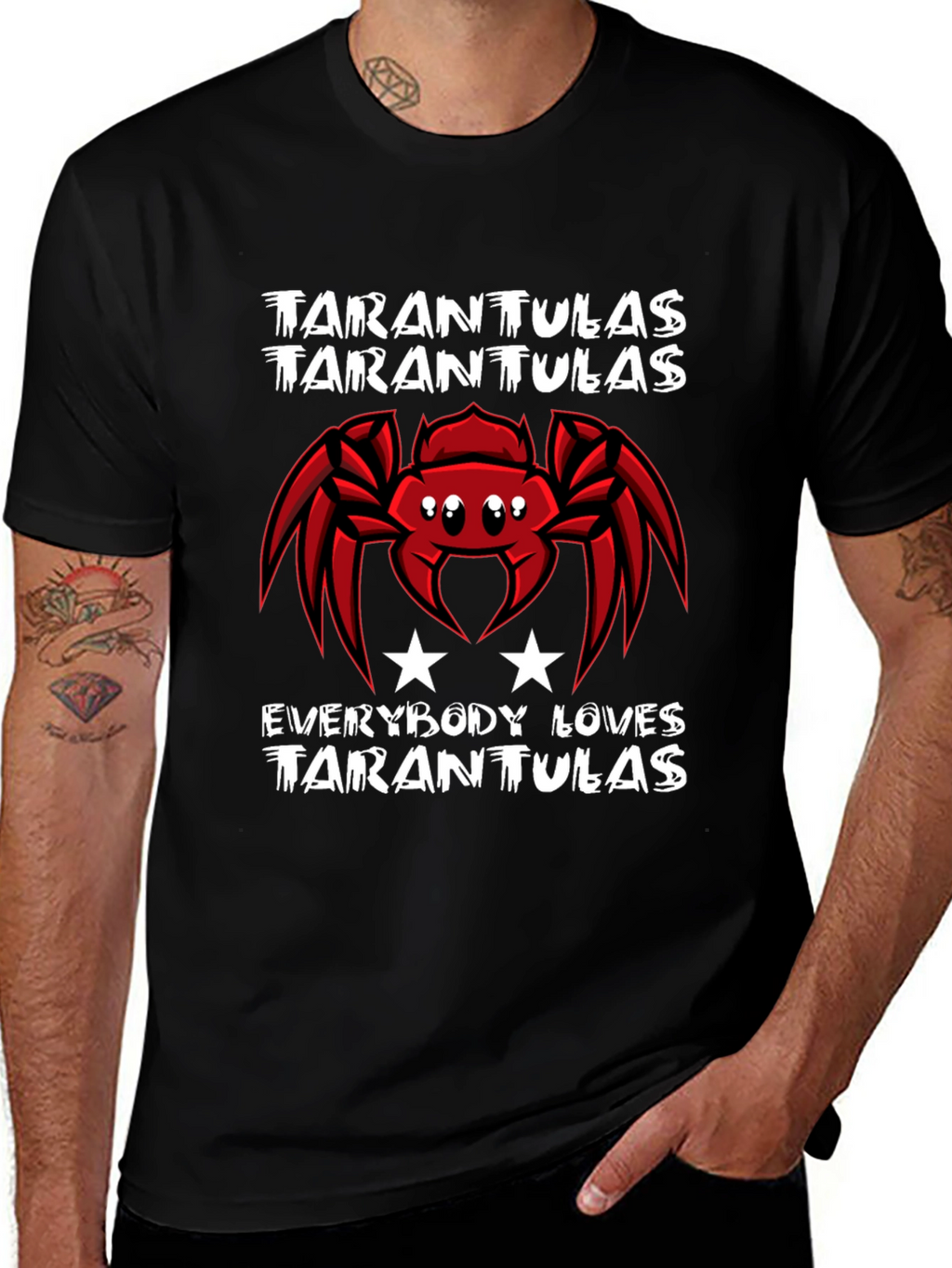 Tarantulas Graphic Tee - Everybody Loves Tarantulas T-Shirt