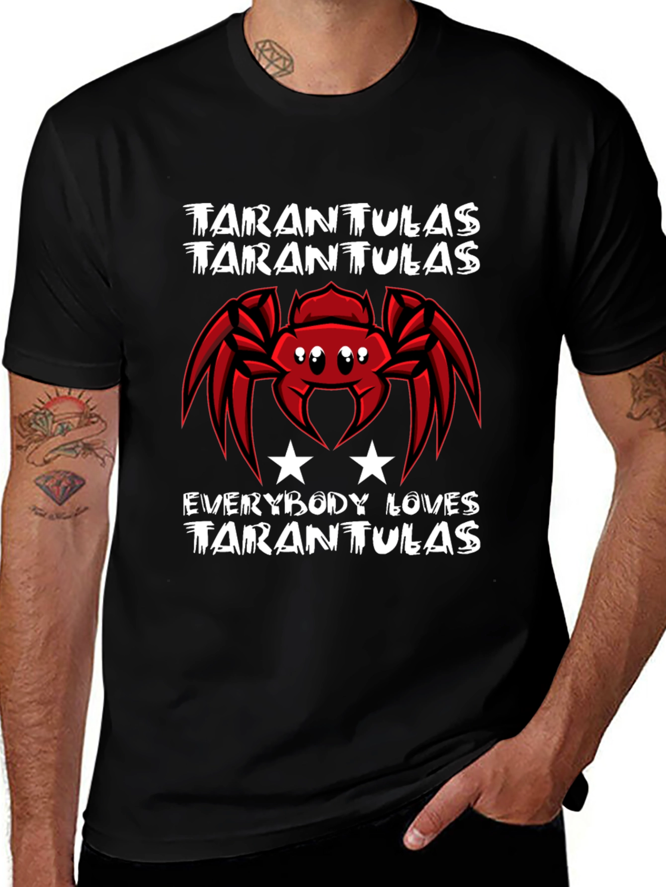Tarantulas Graphic Tee - Everybody Loves Tarantulas T-Shirt
