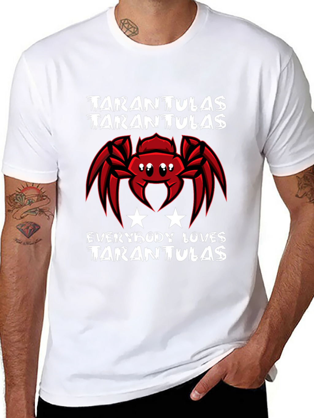 Tarantulas Graphic Tee - Everybody Loves Tarantulas T-Shirt
