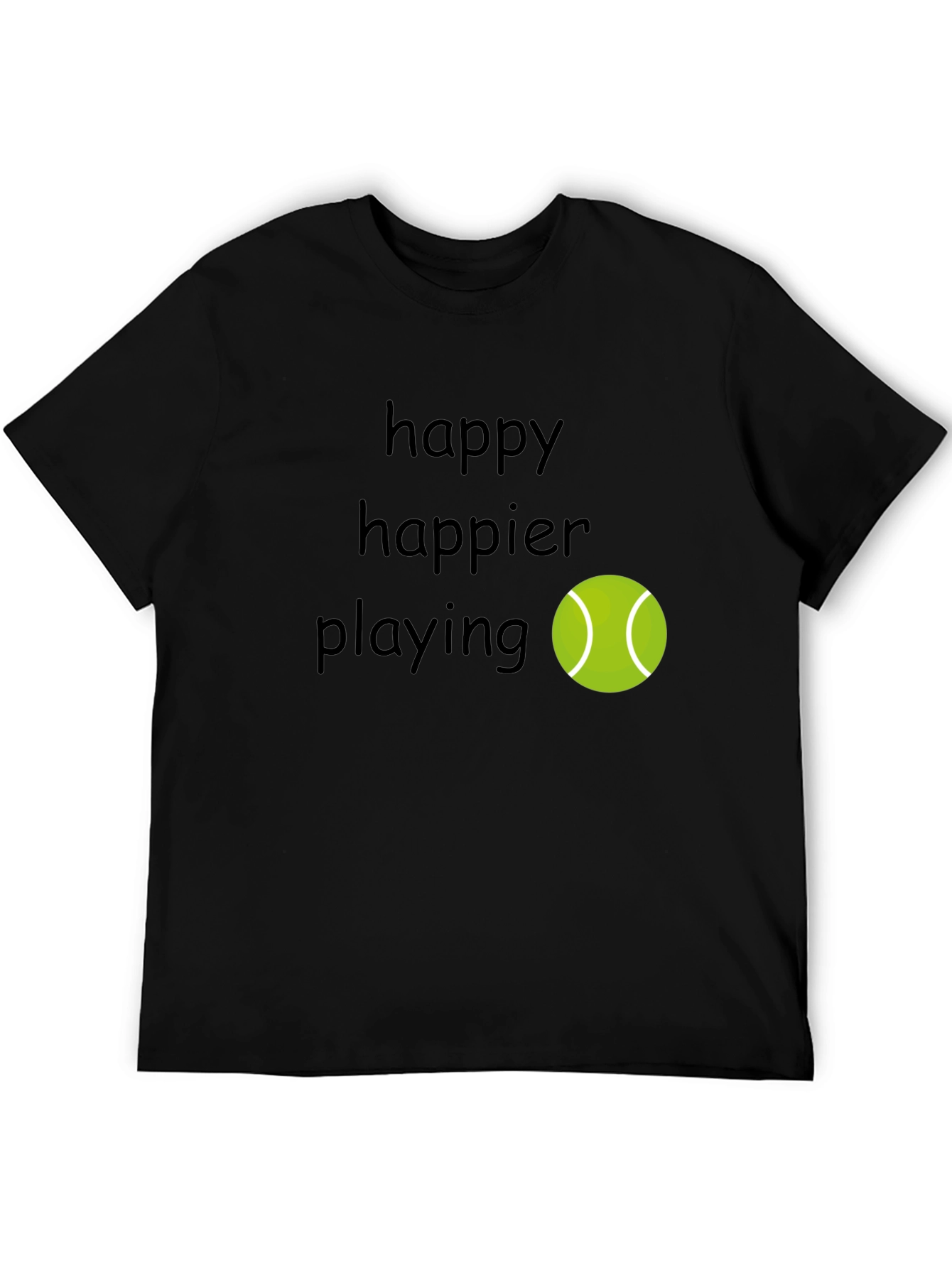 Happy Tennis Player T-Shirt - Comfortable & Stylish