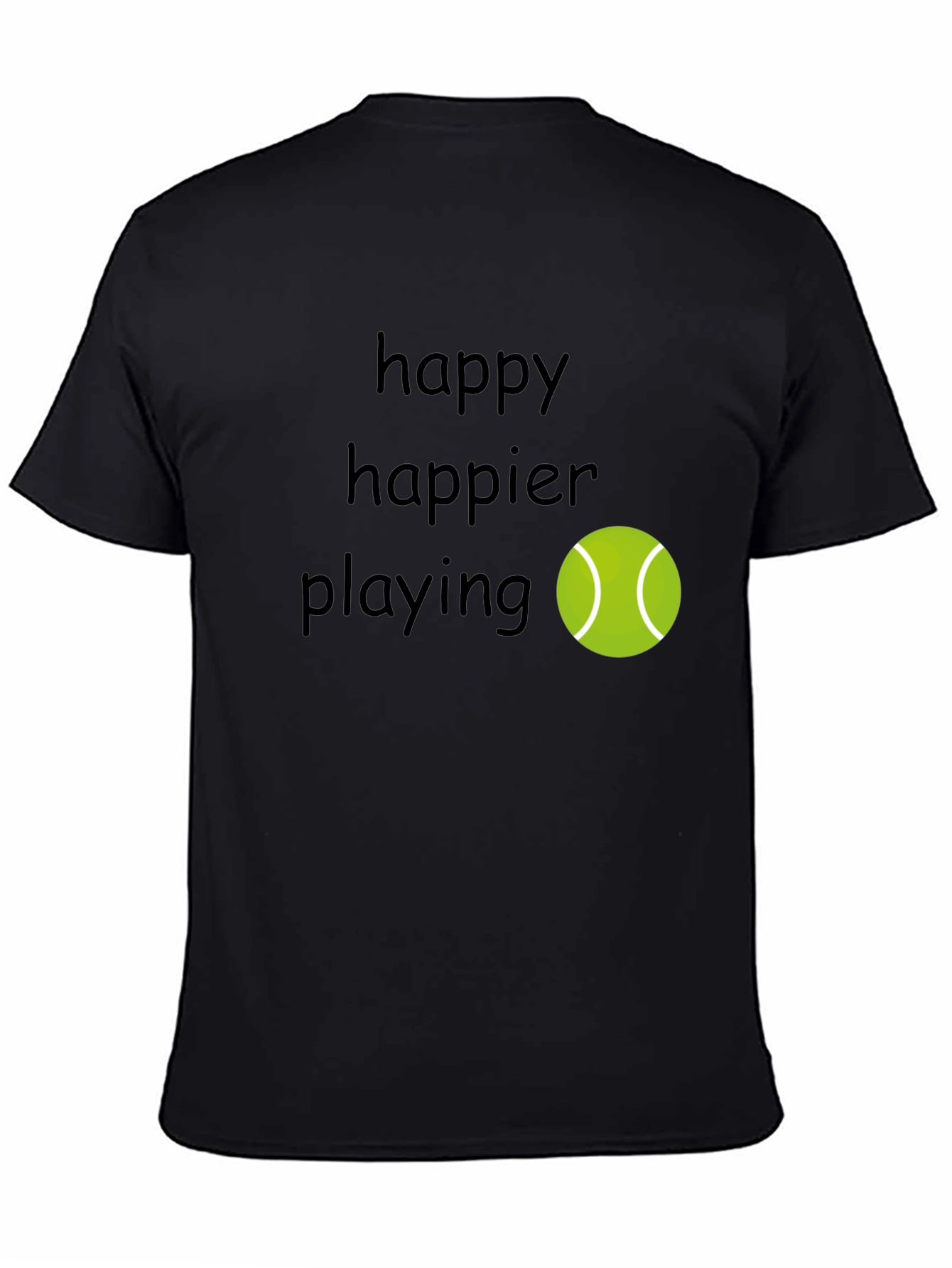 Happy Tennis Player T-Shirt - Comfortable & Stylish