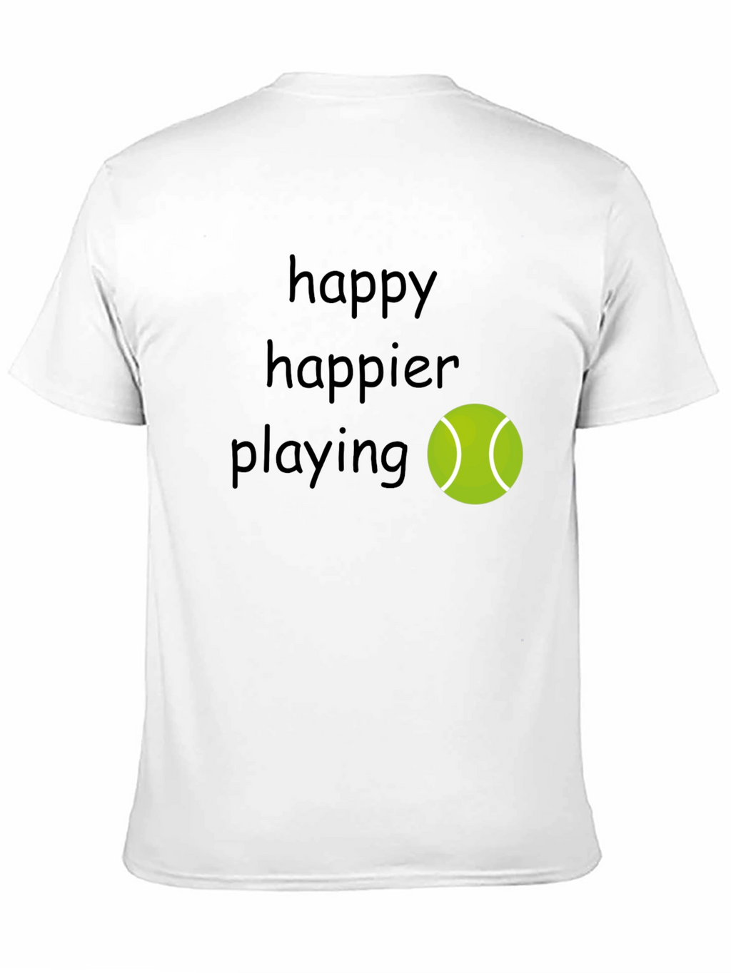 Happy Tennis Player T-Shirt - Comfortable & Stylish