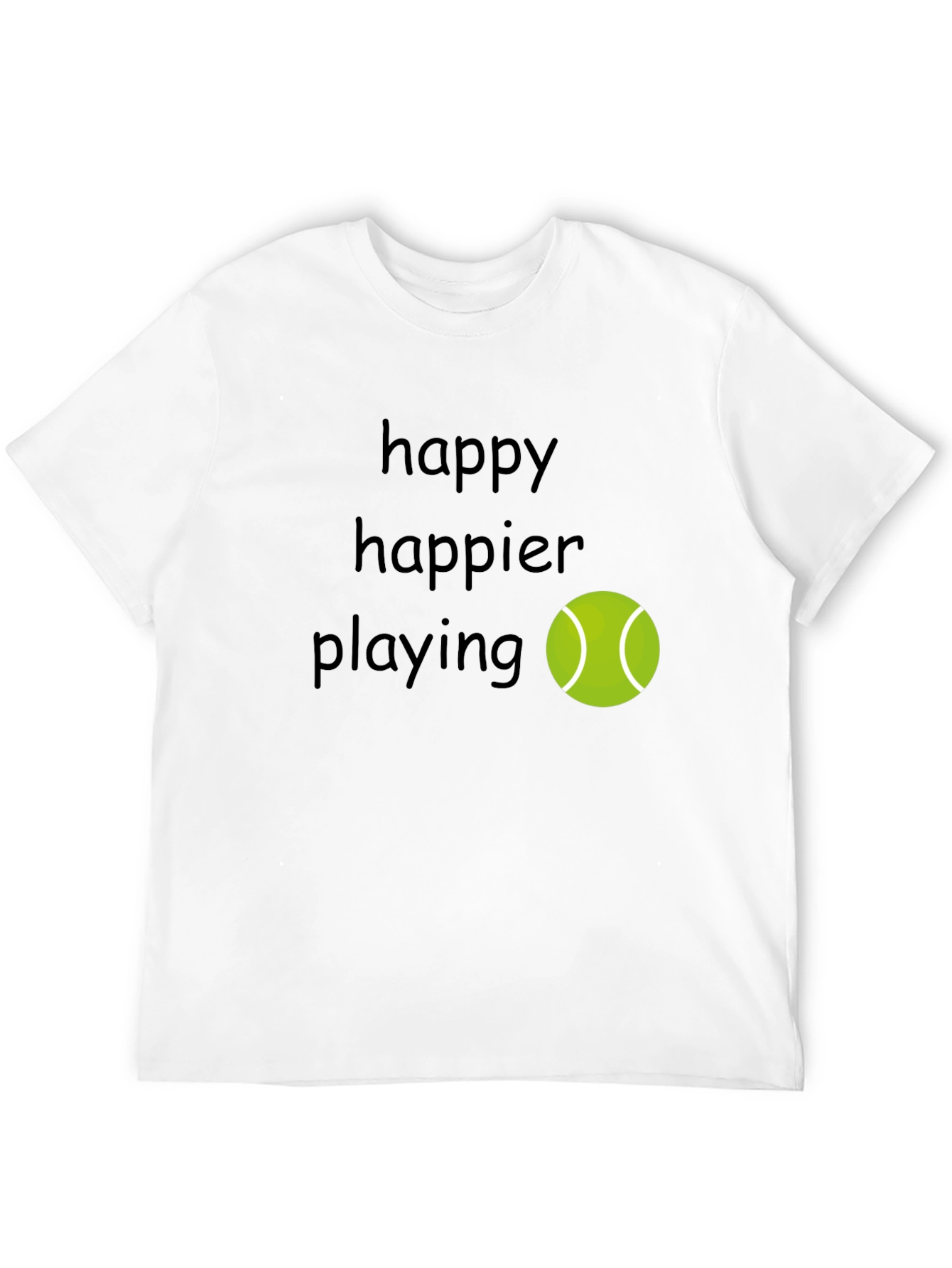 Happy Tennis Player T-Shirt - Comfortable & Stylish