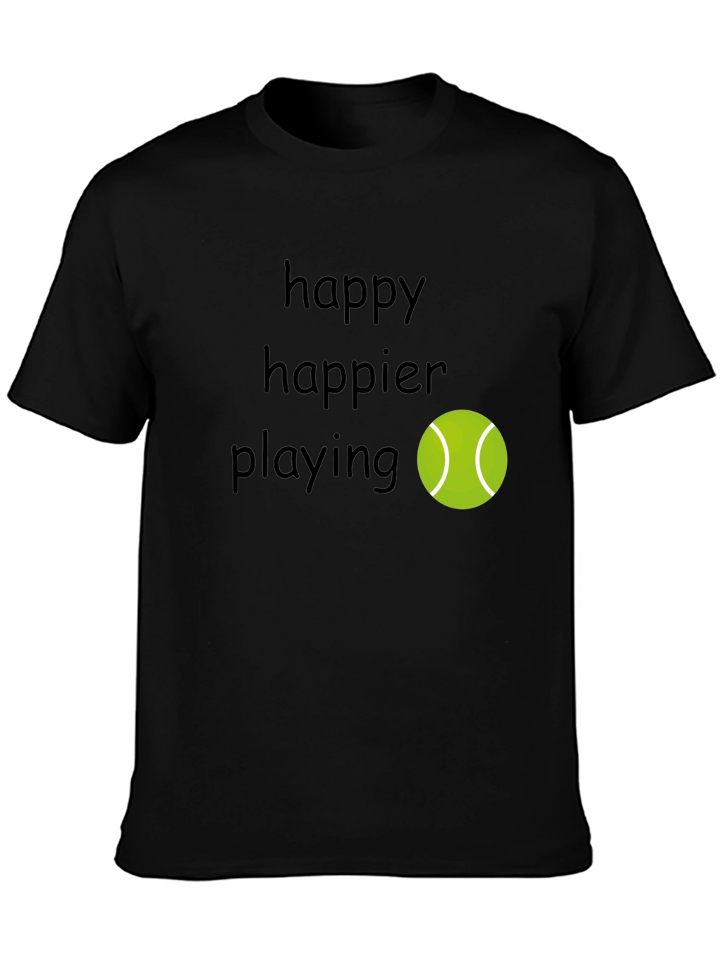 Happy Tennis Player T-Shirt - Comfortable & Stylish