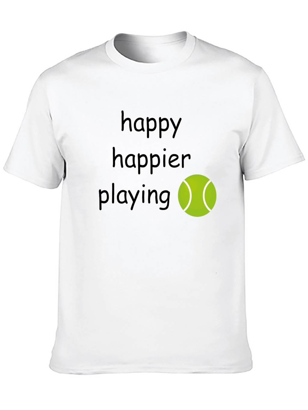 Happy Tennis Player T-Shirt - Comfortable & Stylish
