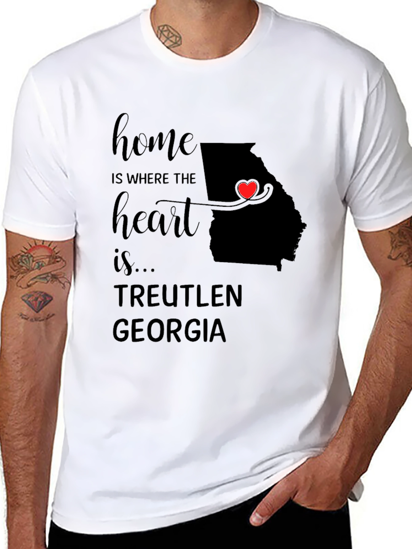 Georgia Home Heart T-Shirt