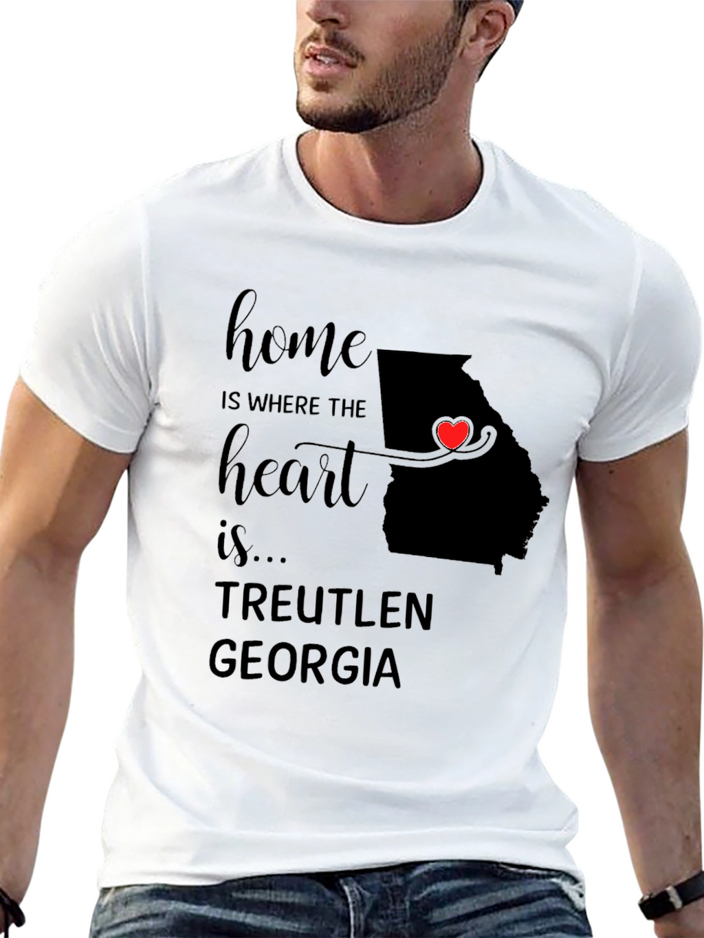 Georgia Home Heart T-Shirt