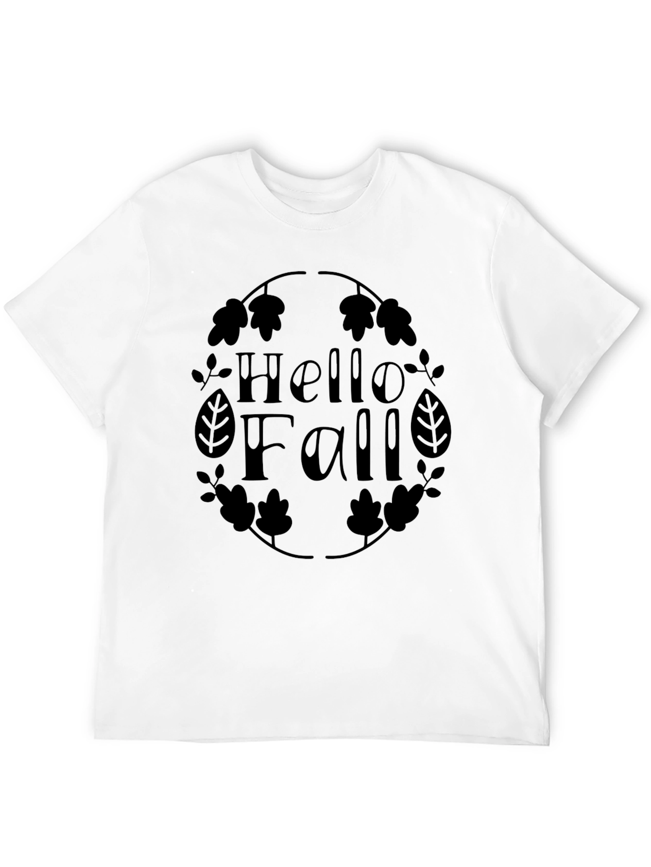 Hello Fall Graphic Tee - Unisex Autumn T-Shirt