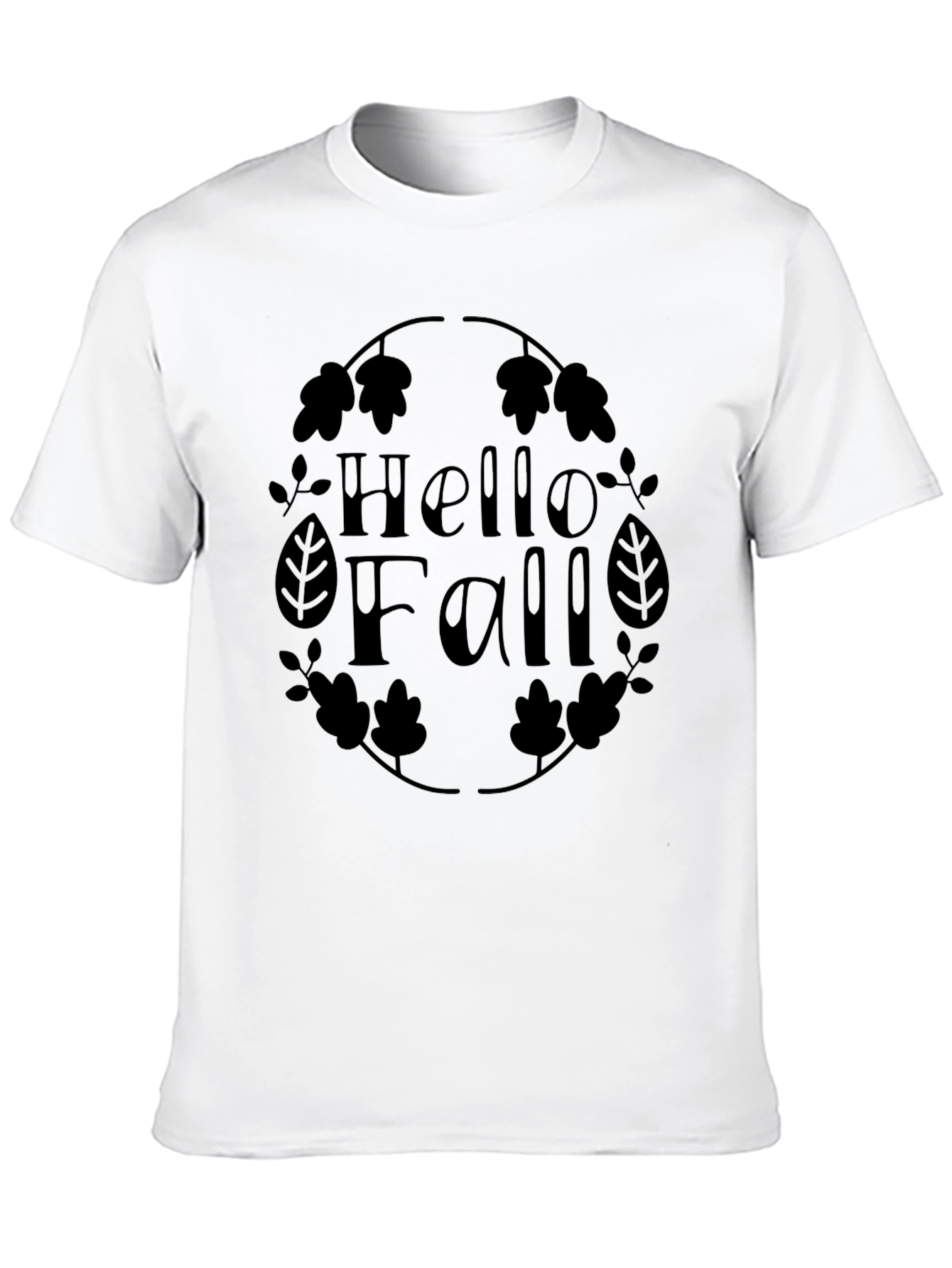 Hello Fall Graphic Tee - Unisex Autumn T-Shirt