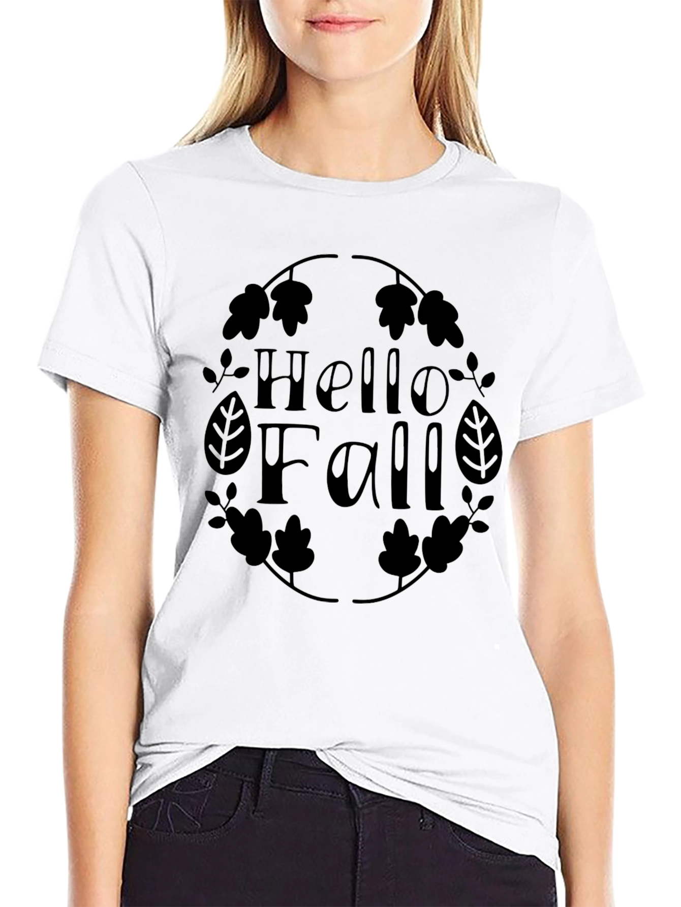 Hello Fall Graphic Tee - Unisex Autumn T-Shirt