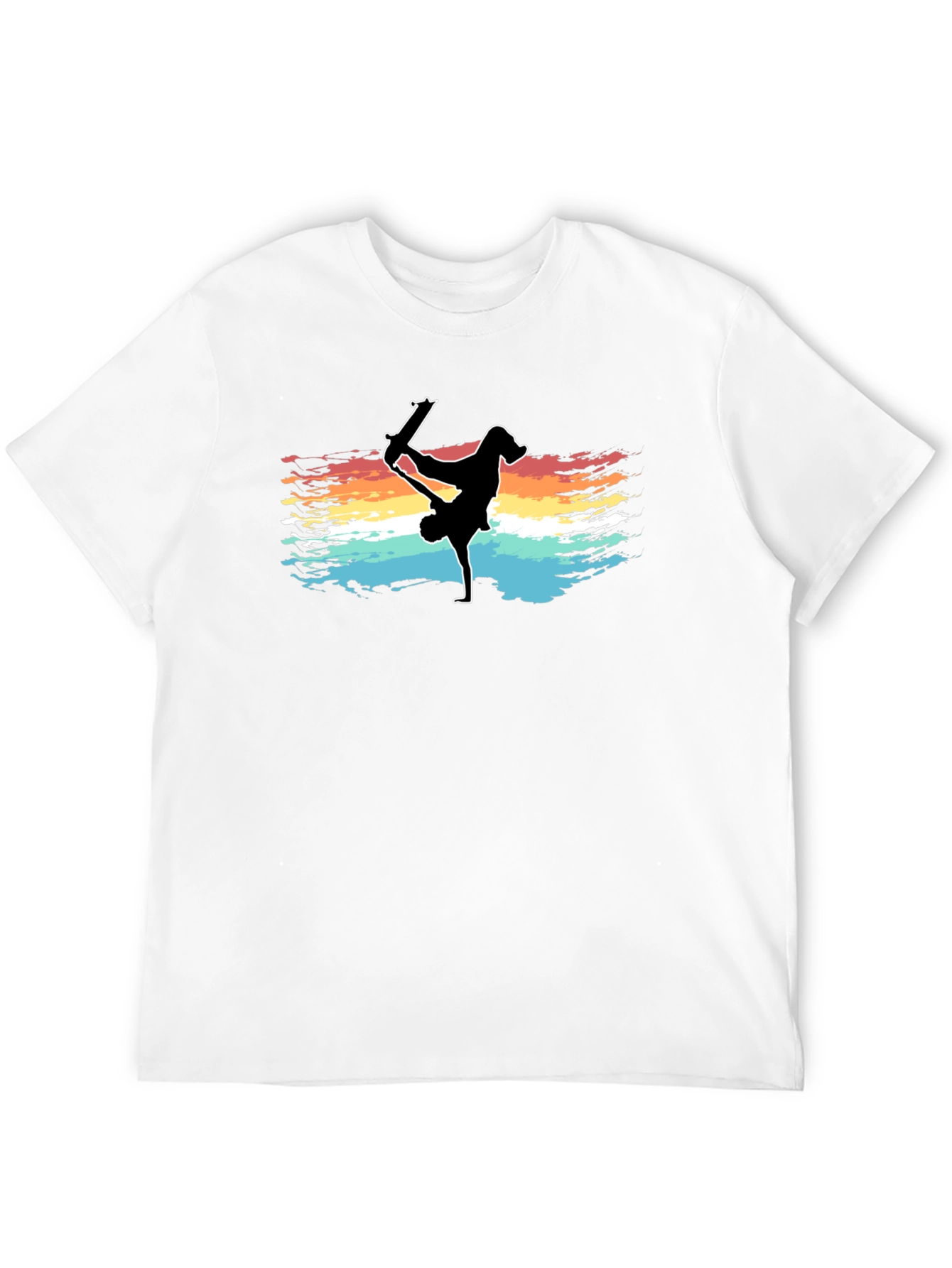Skater Silhouette Tee - Vintage Style Skateboarding Graphic