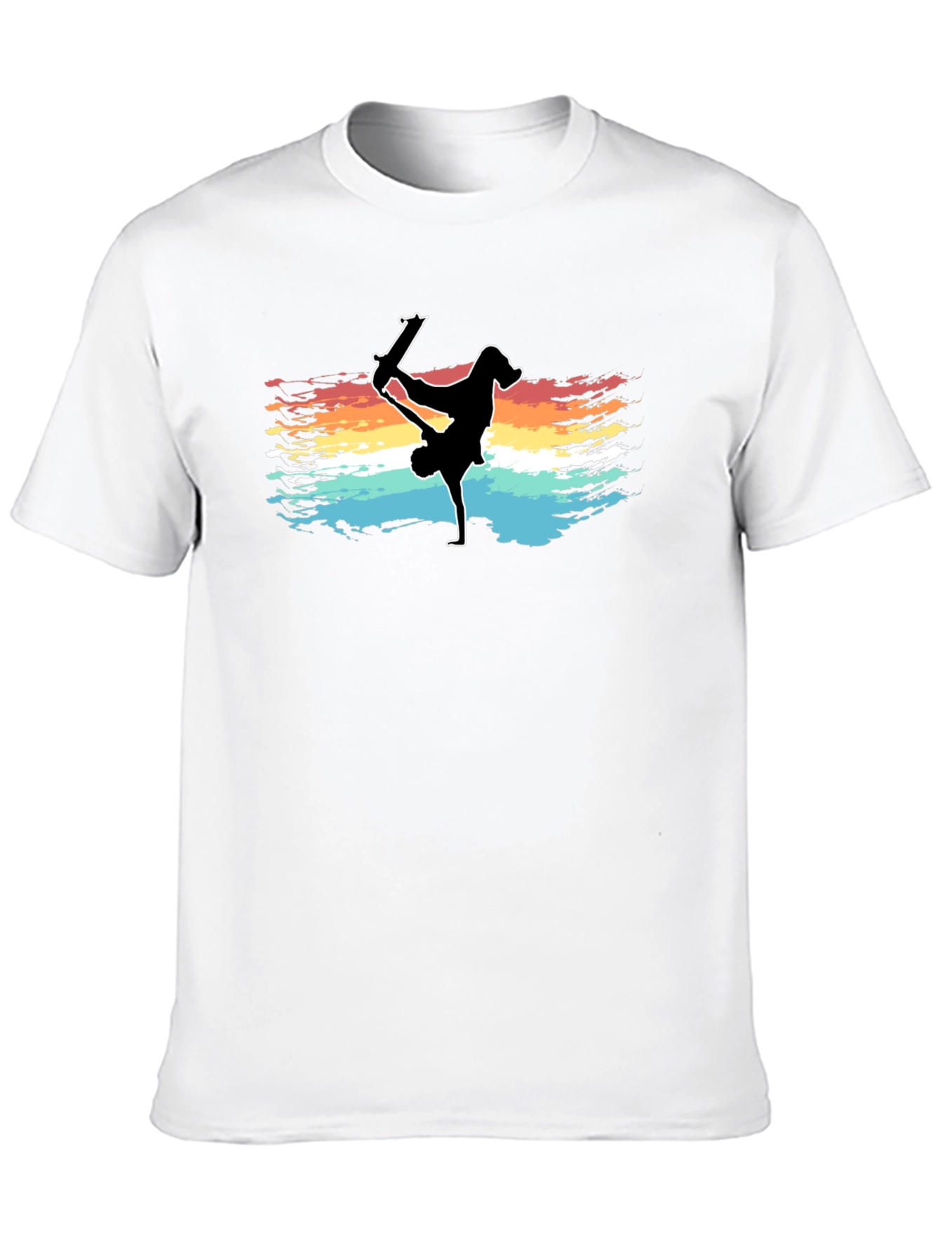 Skater Silhouette Tee - Vintage Style Skateboarding Graphic