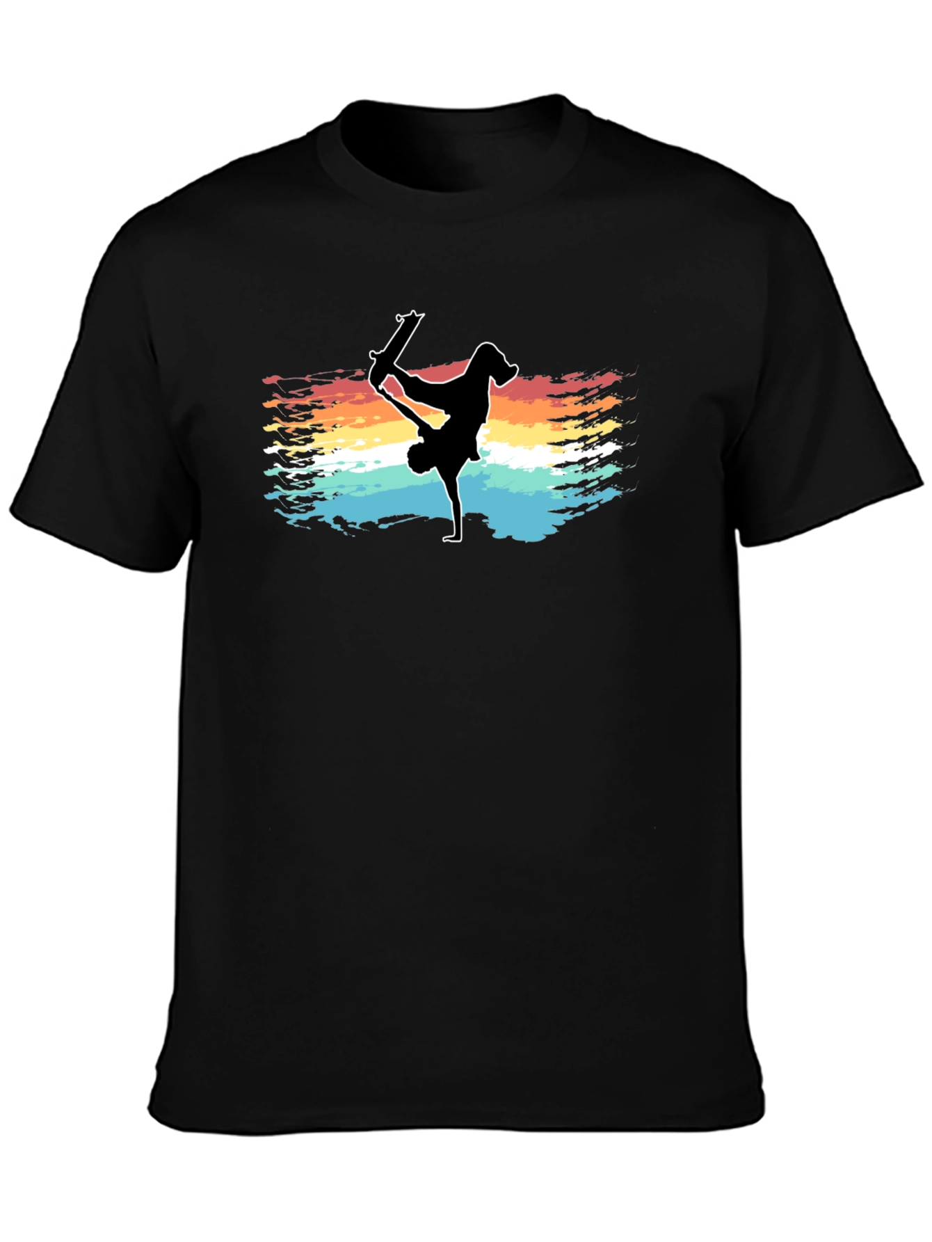 Skater Silhouette Tee - Vintage Style Skateboarding Graphic