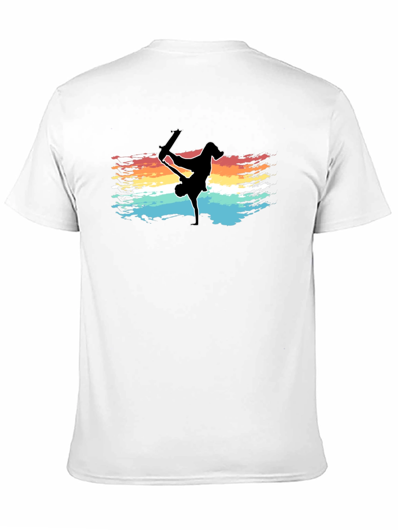 Skater Silhouette Tee - Vintage Style Skateboarding Graphic
