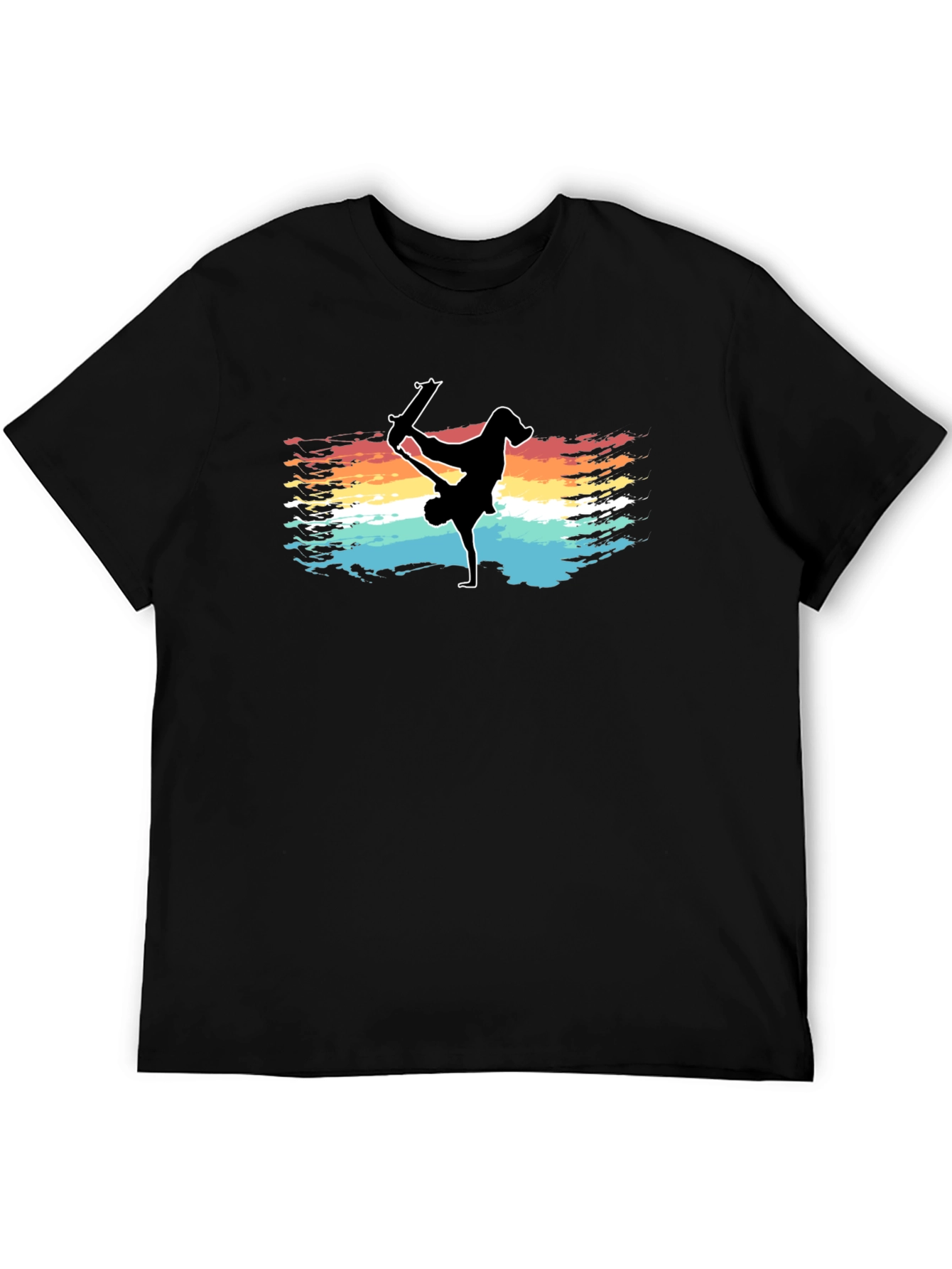 Skater Silhouette Tee - Vintage Style Skateboarding Graphic