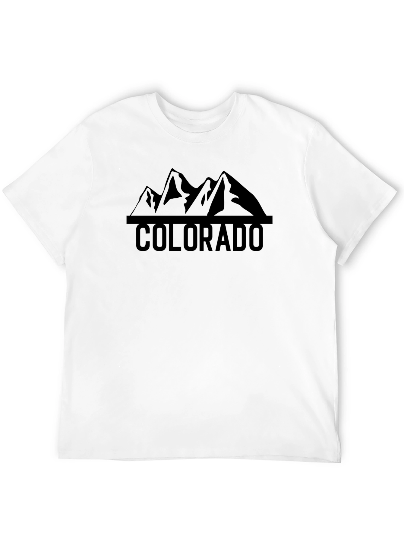 Colorado Mountain Graphic T-Shirt - Black