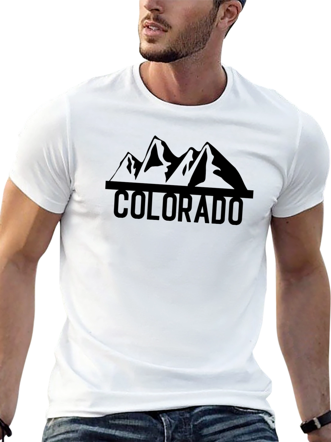 Colorado Mountain Graphic T-Shirt - Black