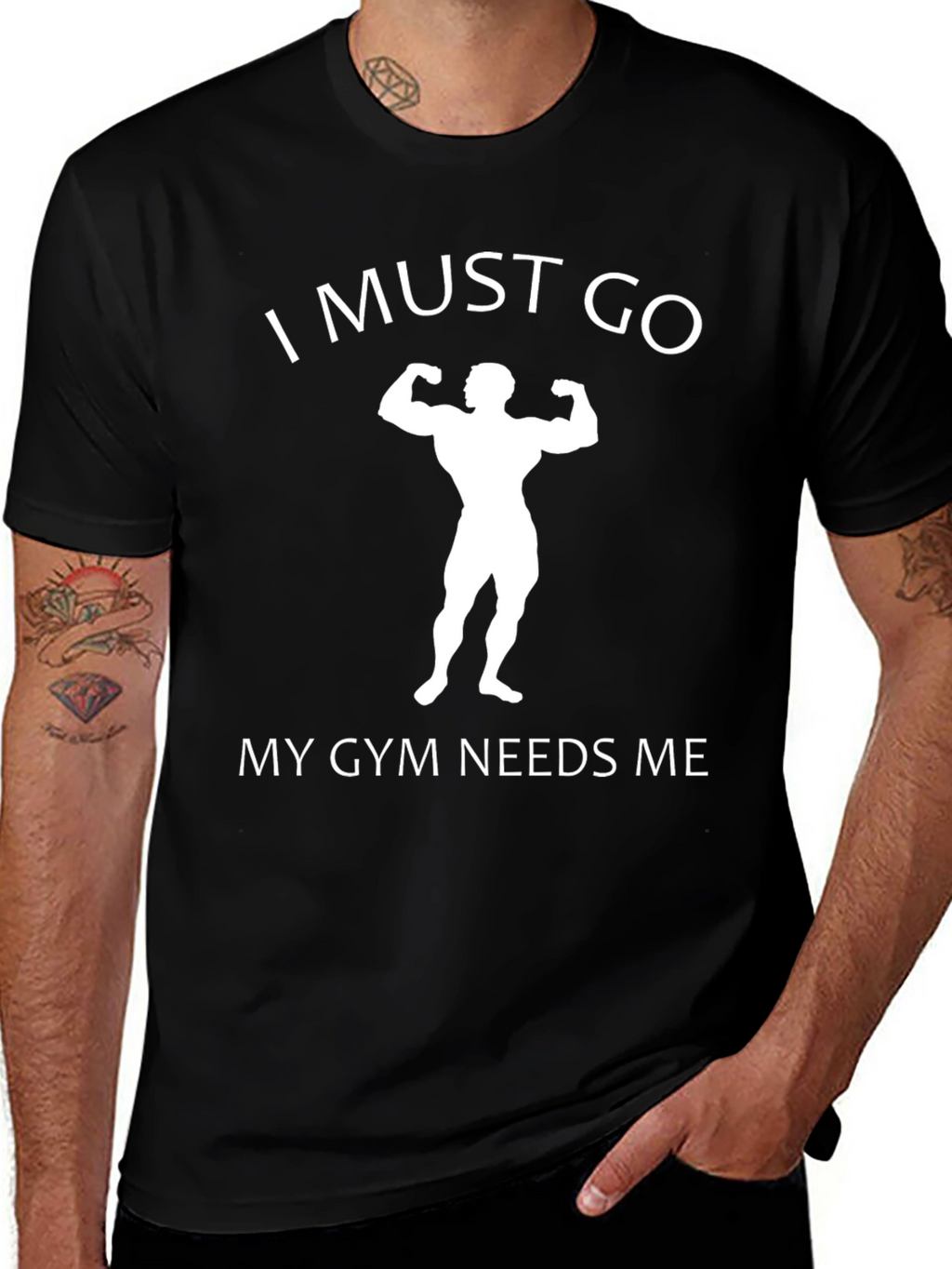 Gym Humor Graphic Tee - I Must Go