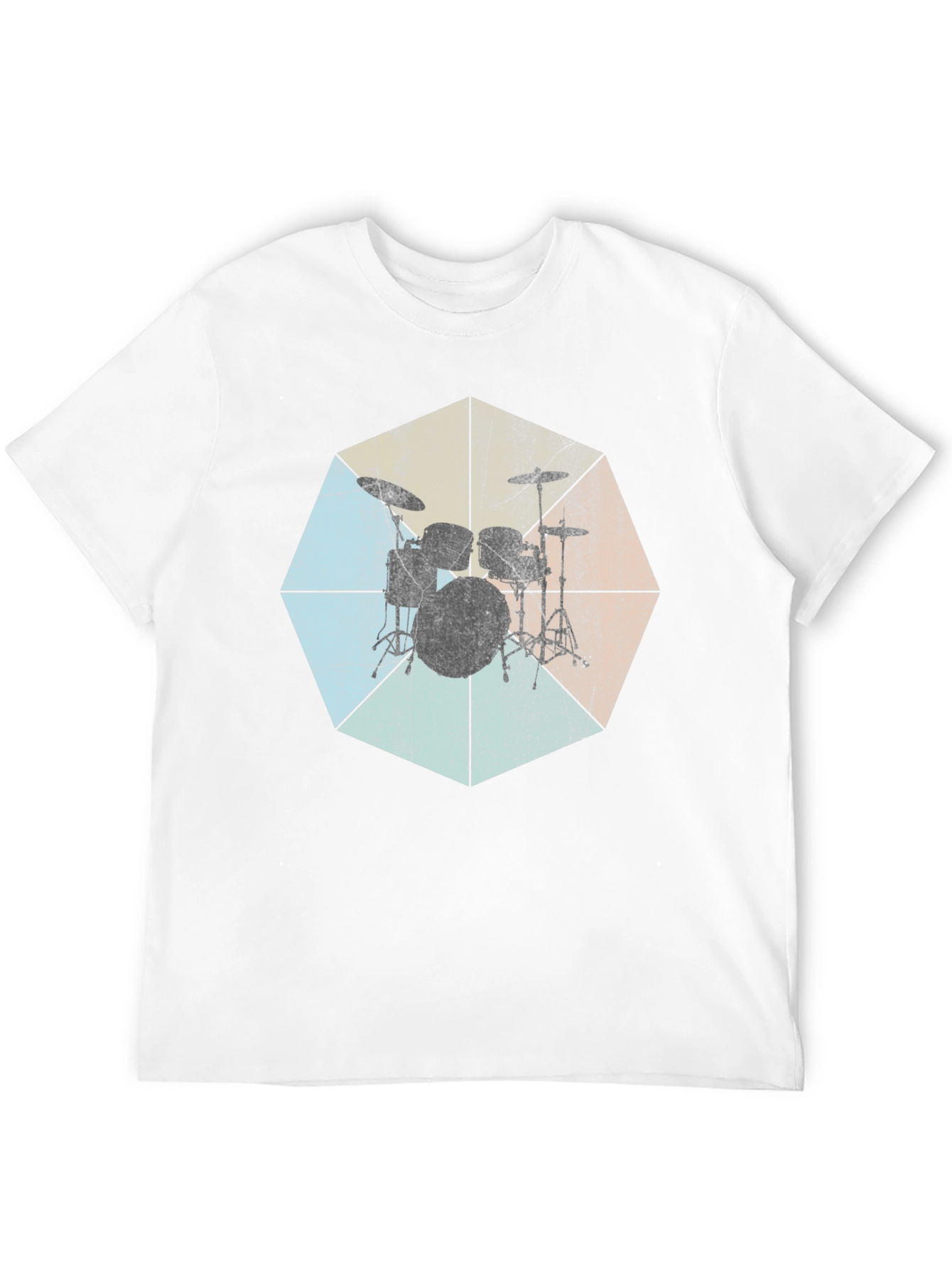 Vintage Drum Set Graphic Tee - Music Lovers T-Shirt