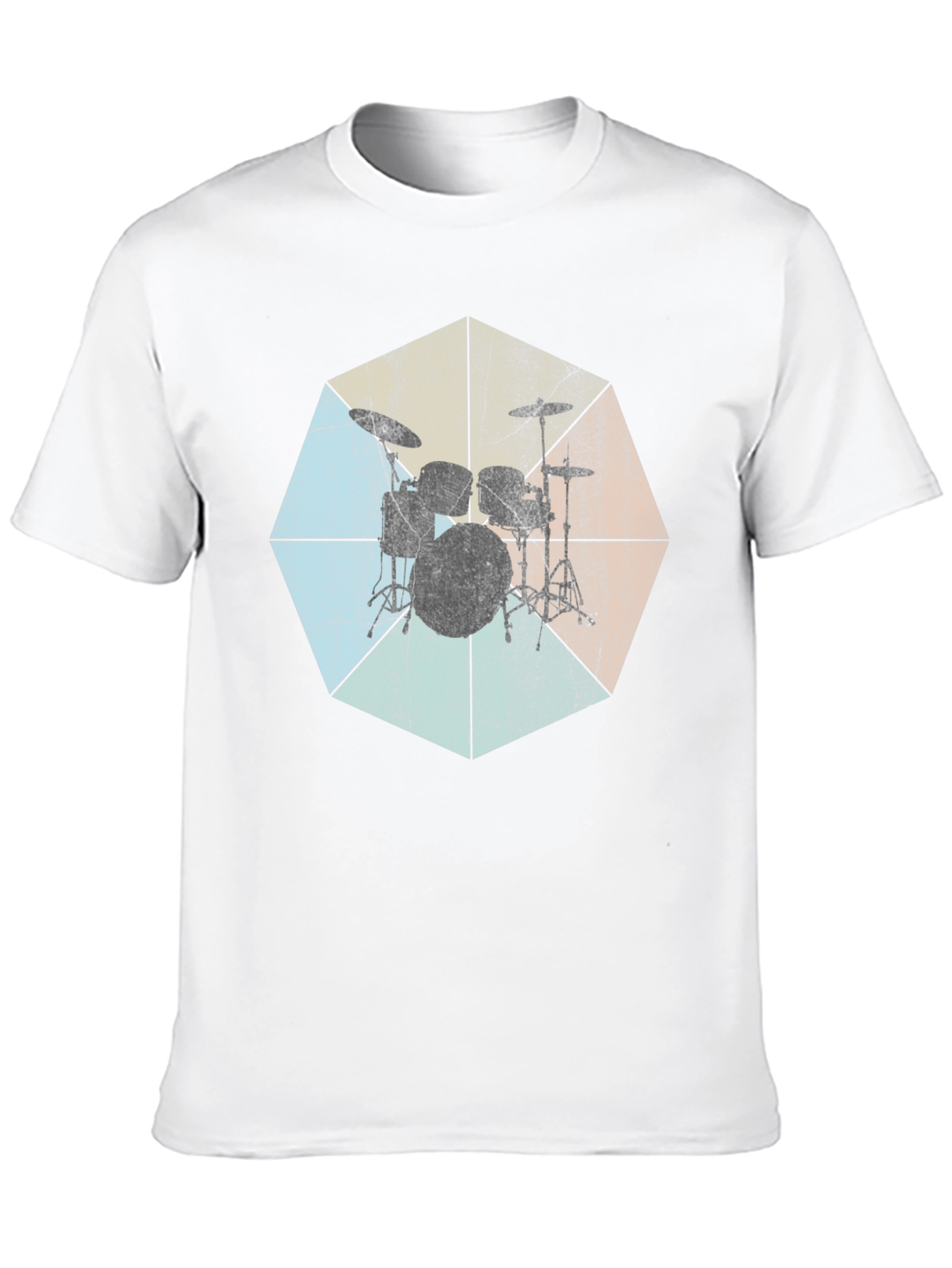 Vintage Drum Set Graphic Tee - Music Lovers T-Shirt