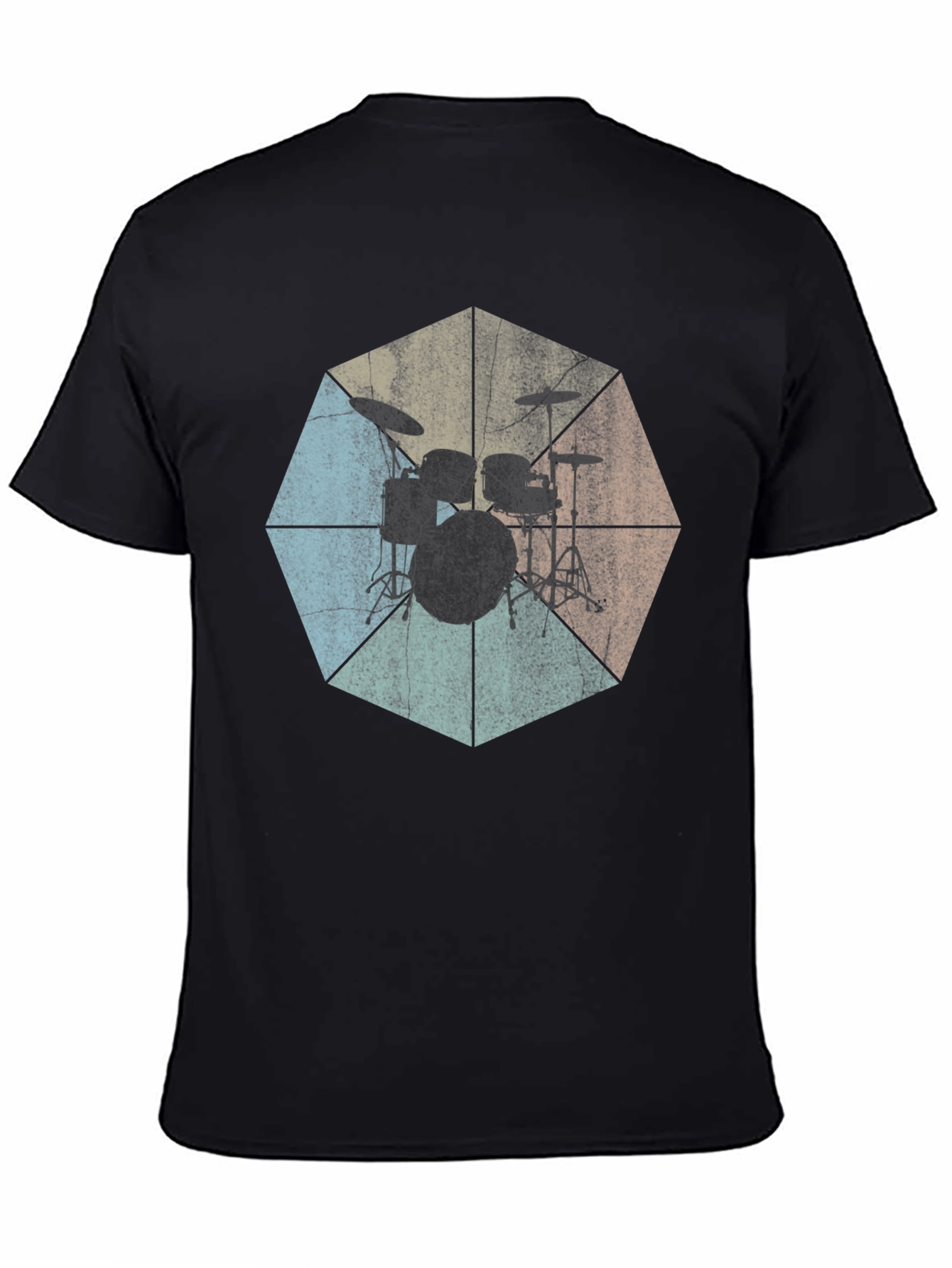 Vintage Drum Set Graphic Tee - Music Lovers T-Shirt