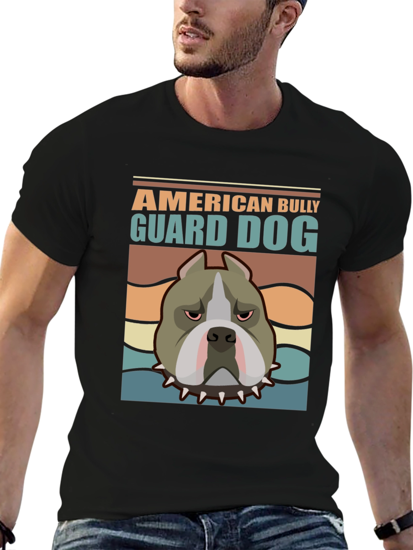 American Bully Guard Dog Graphic T-Shirt