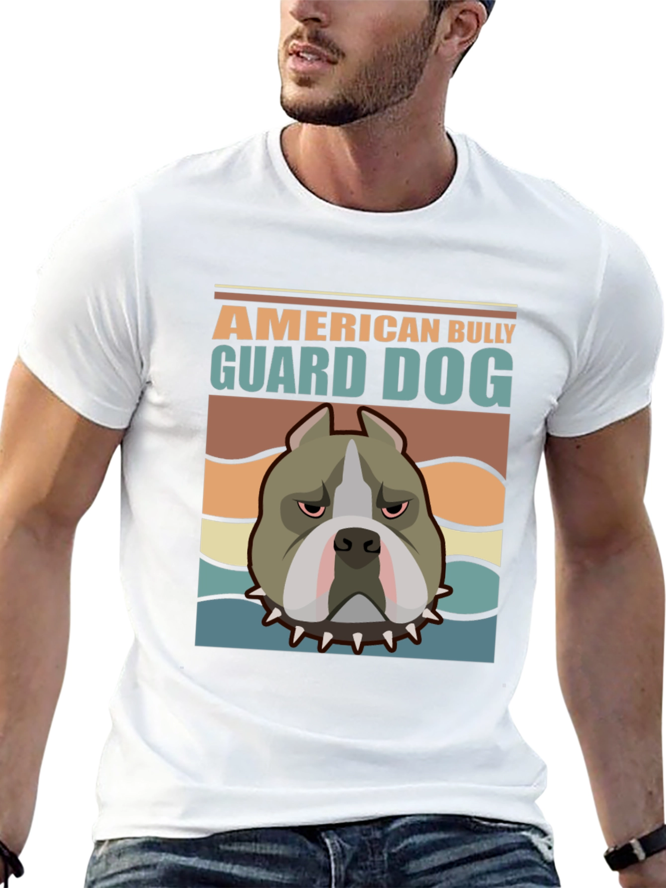 American Bully Guard Dog Graphic T-Shirt