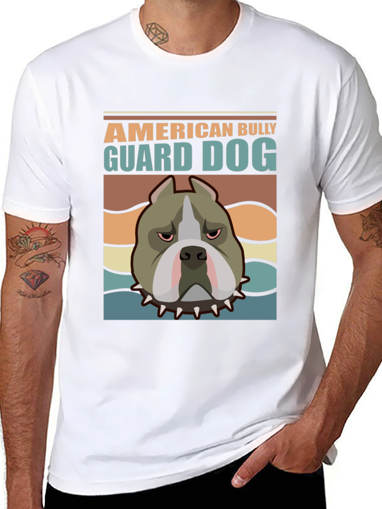 American Bully Guard Dog Graphic T-Shirt