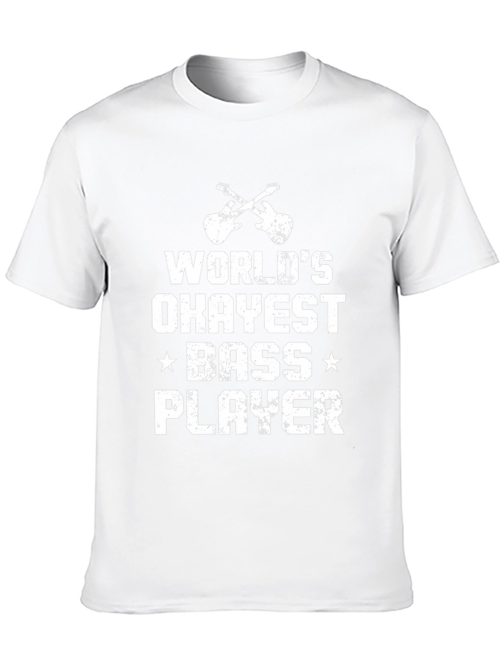Worlds Okayest Bass Player Black T-Shirt