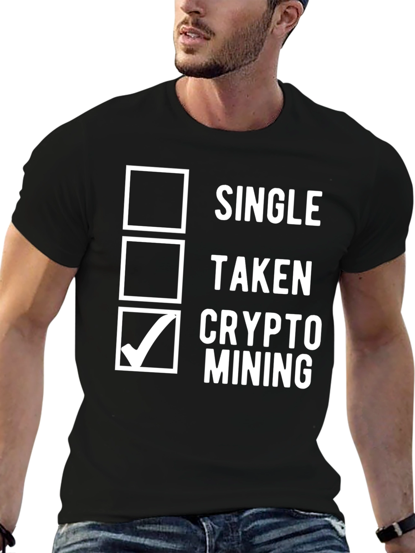 Crypto Mining T-Shirt - Single Taken Mining Options