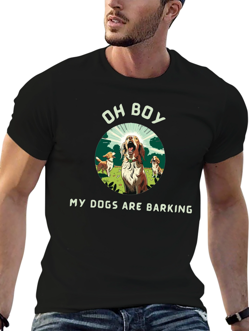 Funny My Dogs Are Barking Graphic Tee