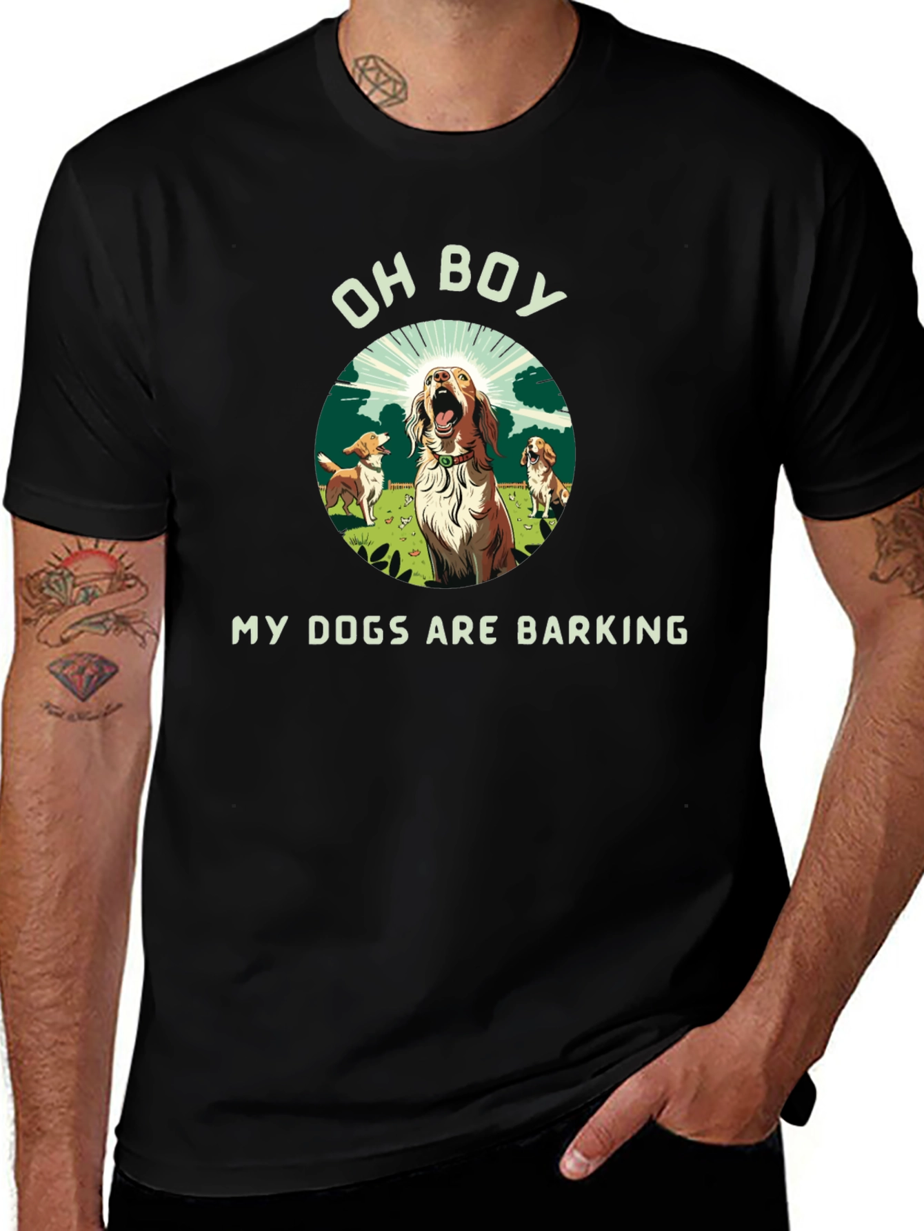 Funny My Dogs Are Barking Graphic Tee