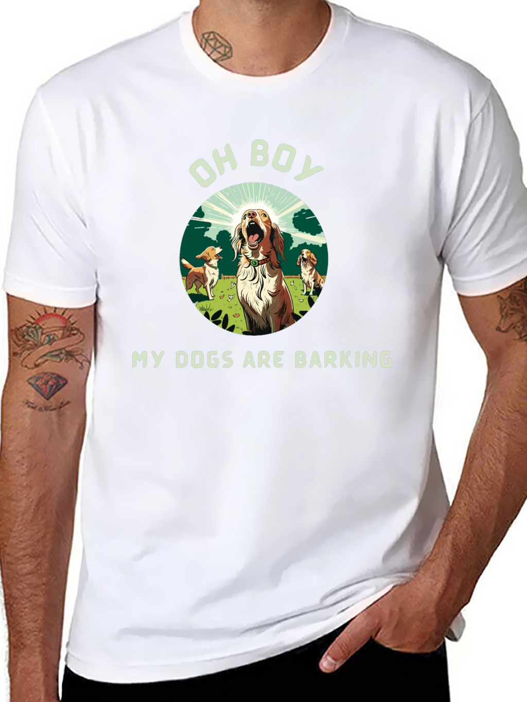 Funny My Dogs Are Barking Graphic Tee