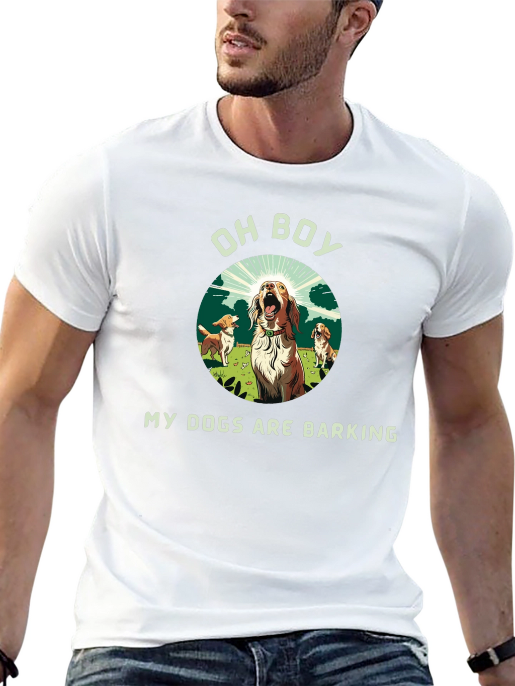 Funny My Dogs Are Barking Graphic Tee