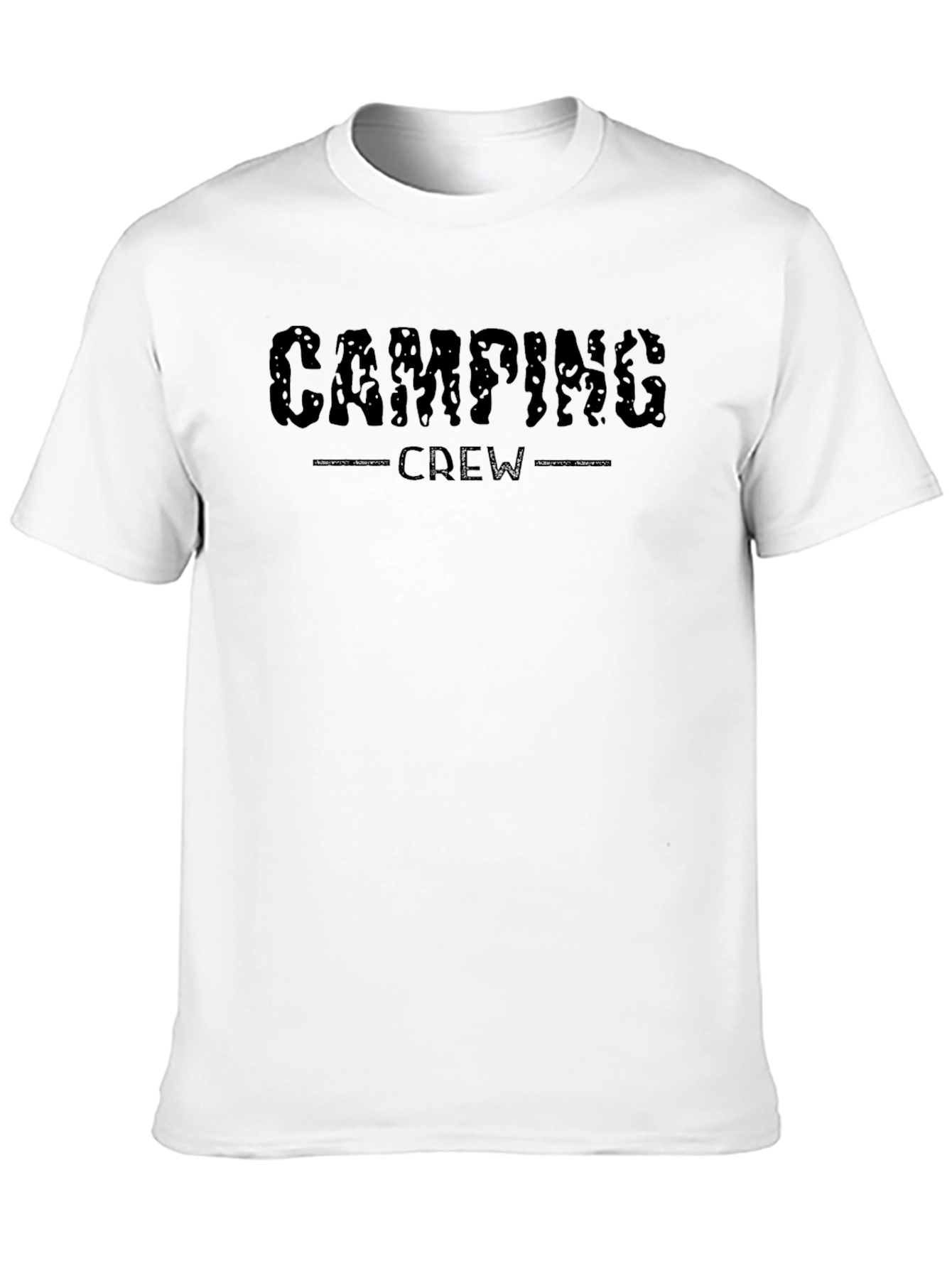 Camping Crew Black Graphic T-Shirt