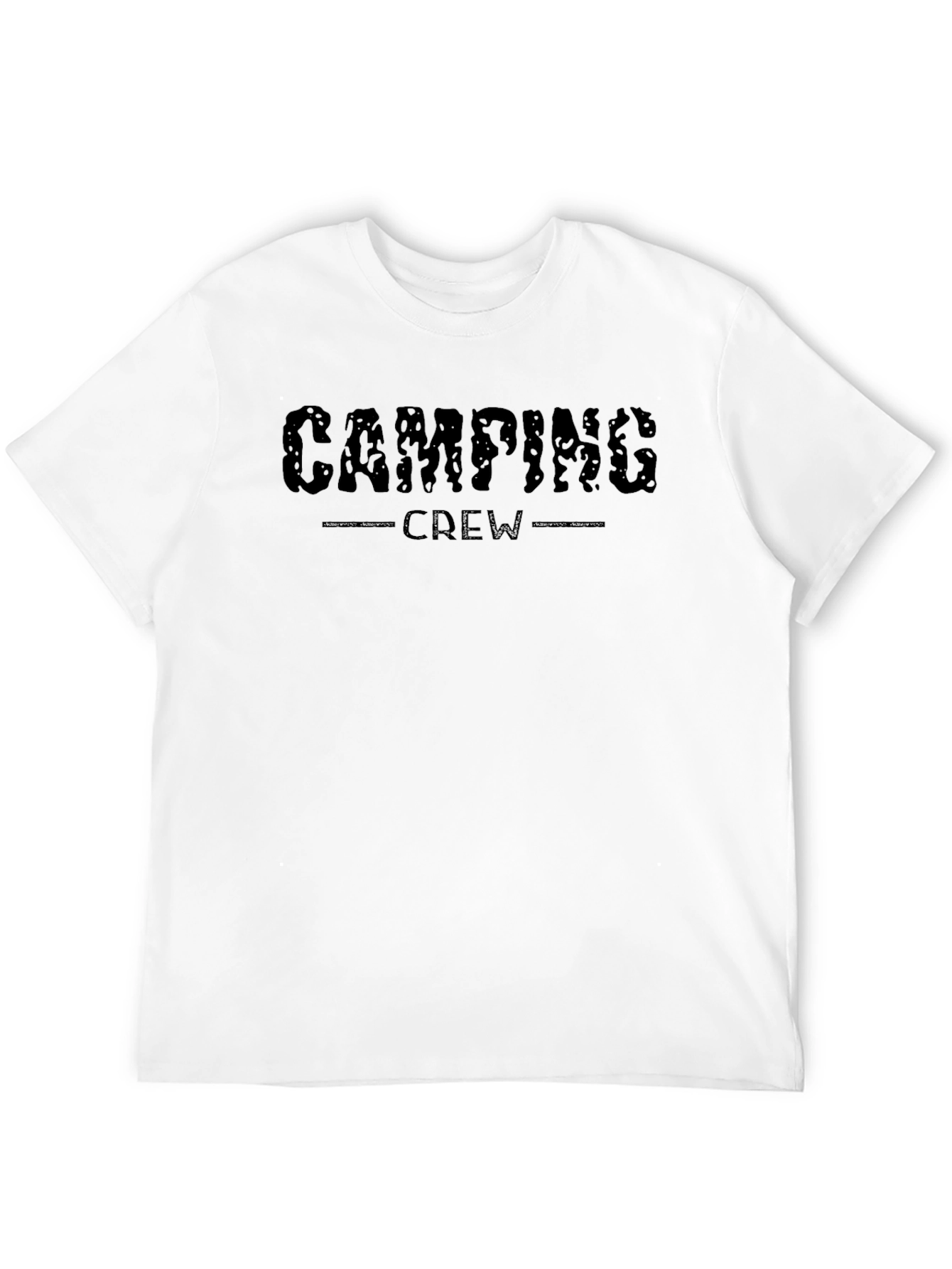Camping Crew Black Graphic T-Shirt
