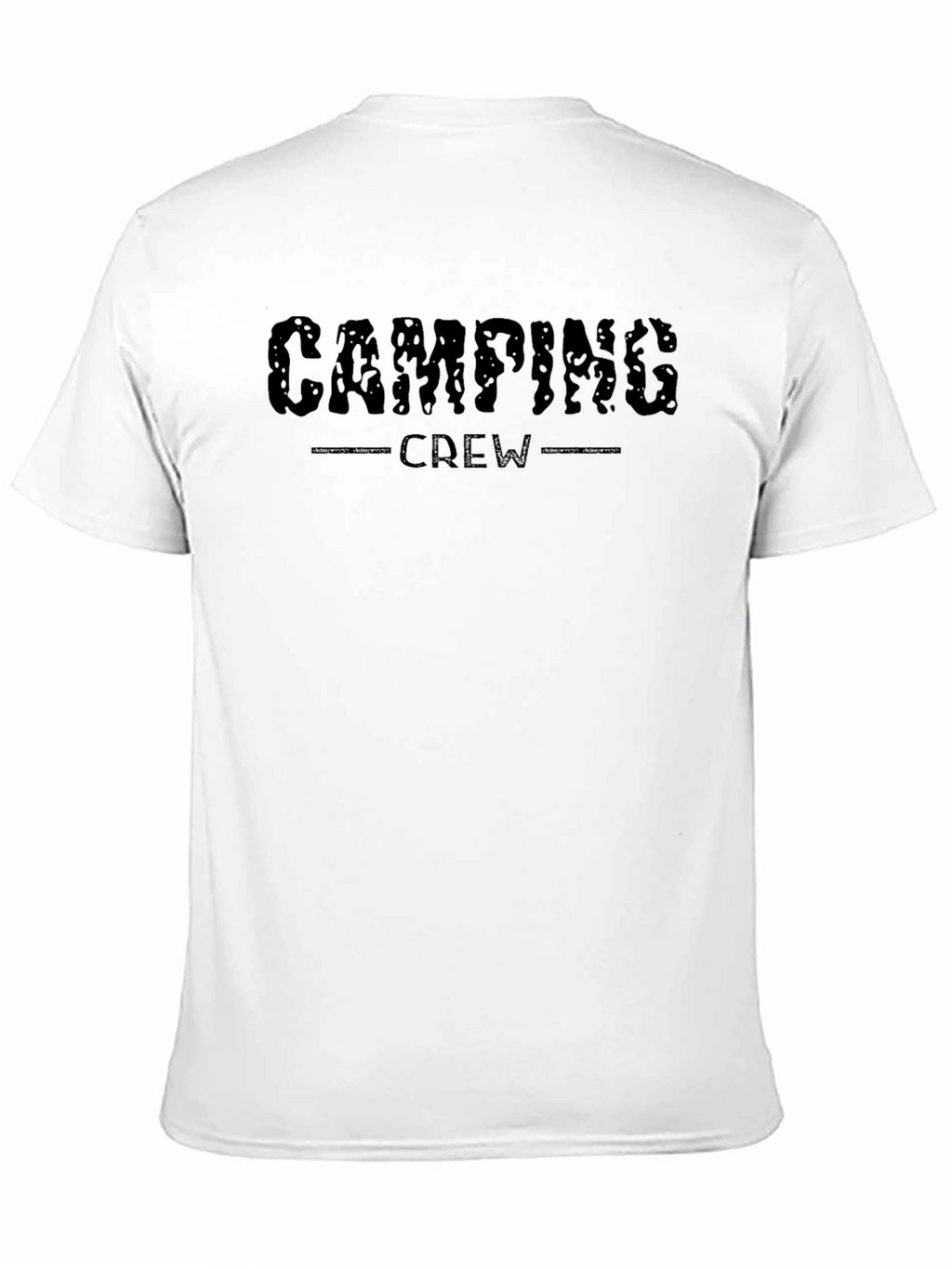 Camping Crew Black Graphic T-Shirt