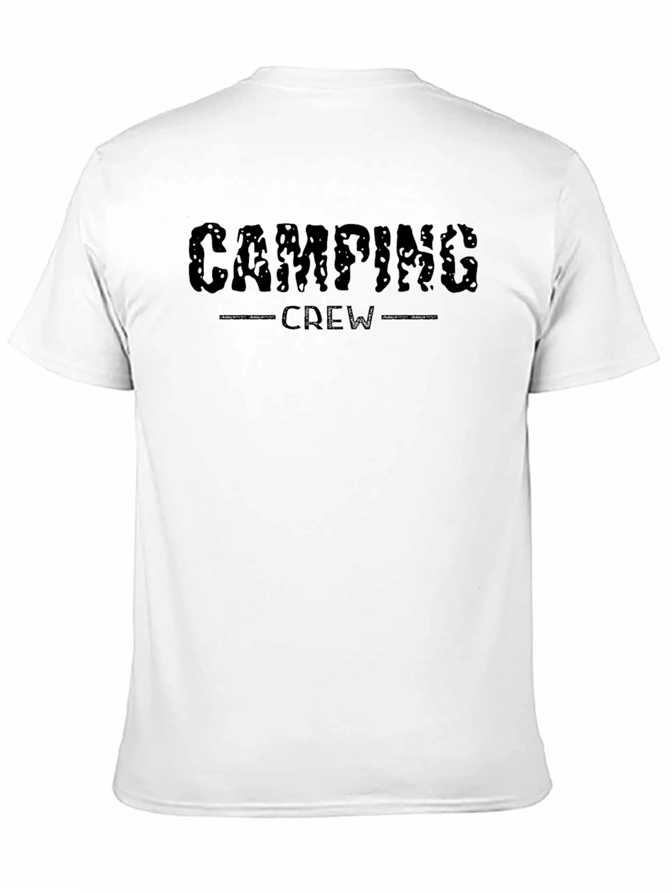 Camping Crew Black Graphic T-Shirt