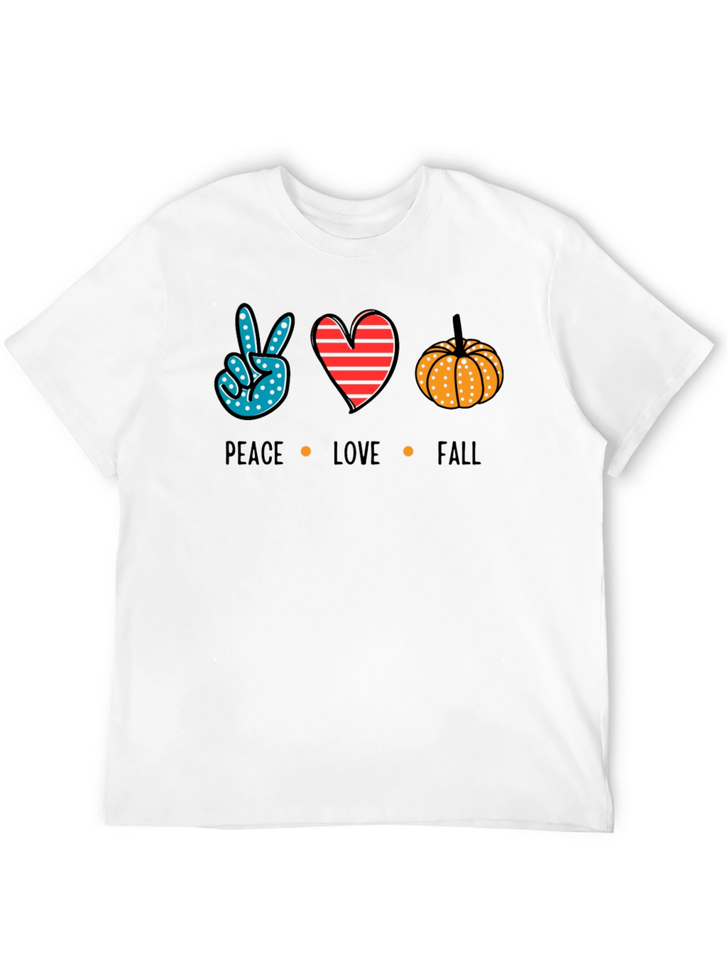 Peace Love Fall T-Shirt - Autumn Season Tee