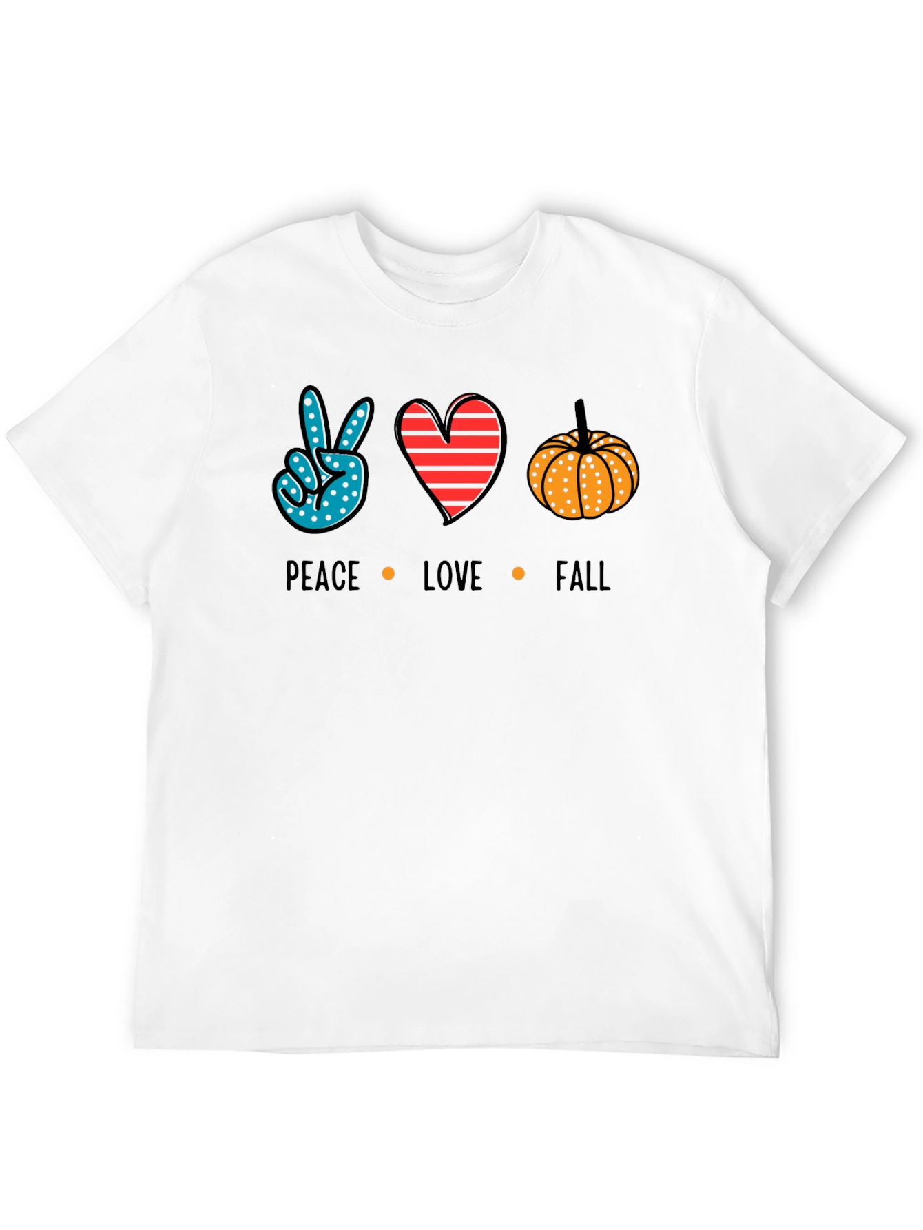 Peace Love Fall T-Shirt - Autumn Season Tee