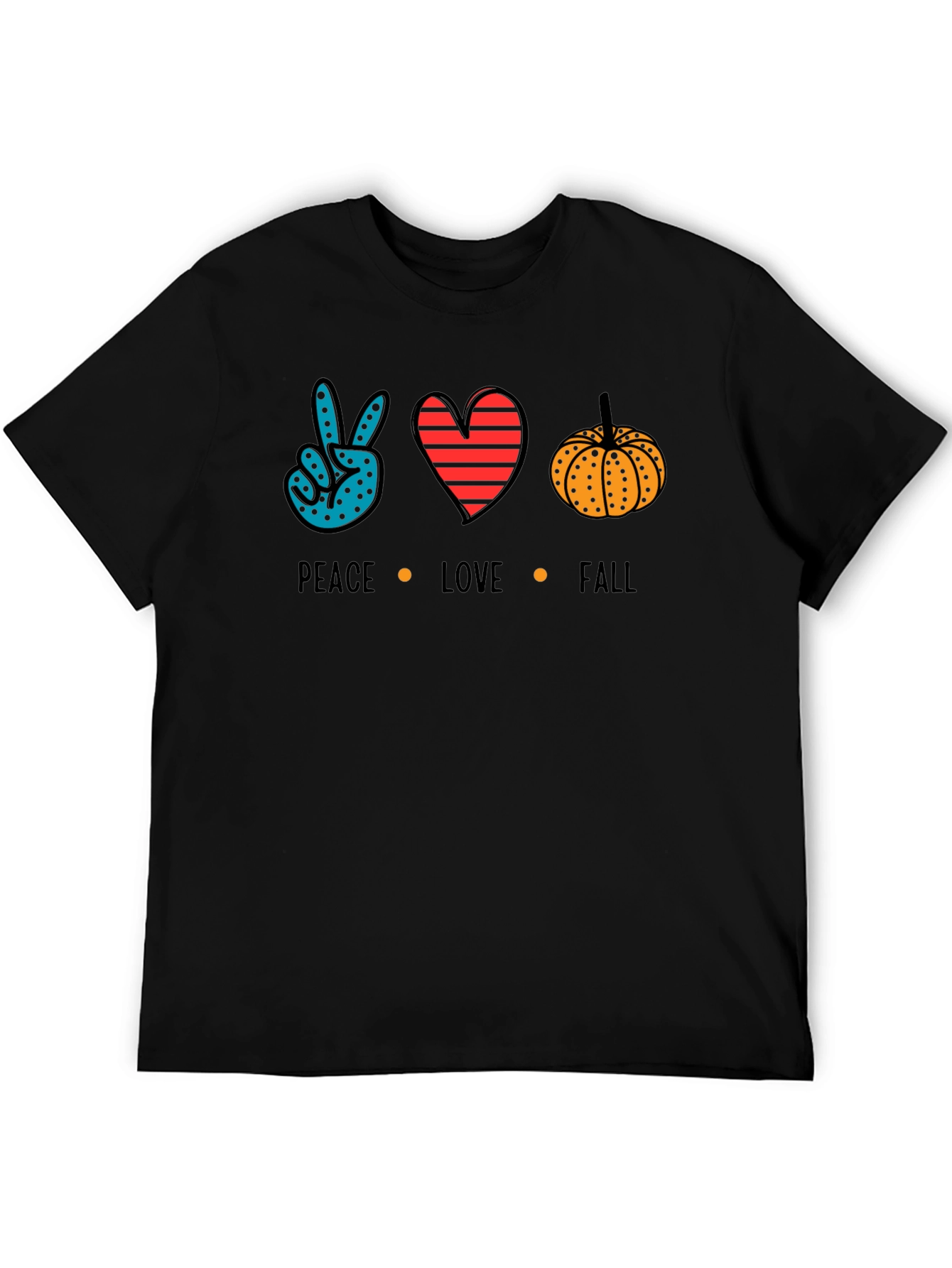 Peace Love Fall T-Shirt - Autumn Season Tee