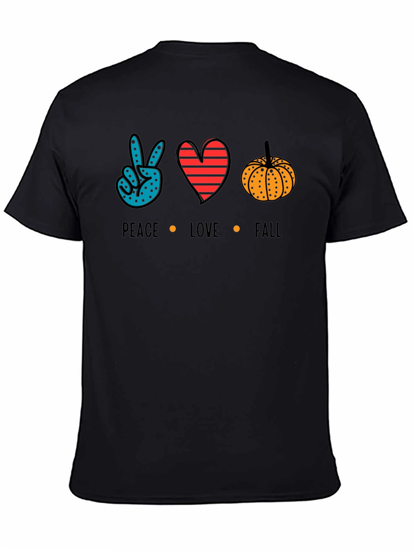 Peace Love Fall T-Shirt - Autumn Season Tee