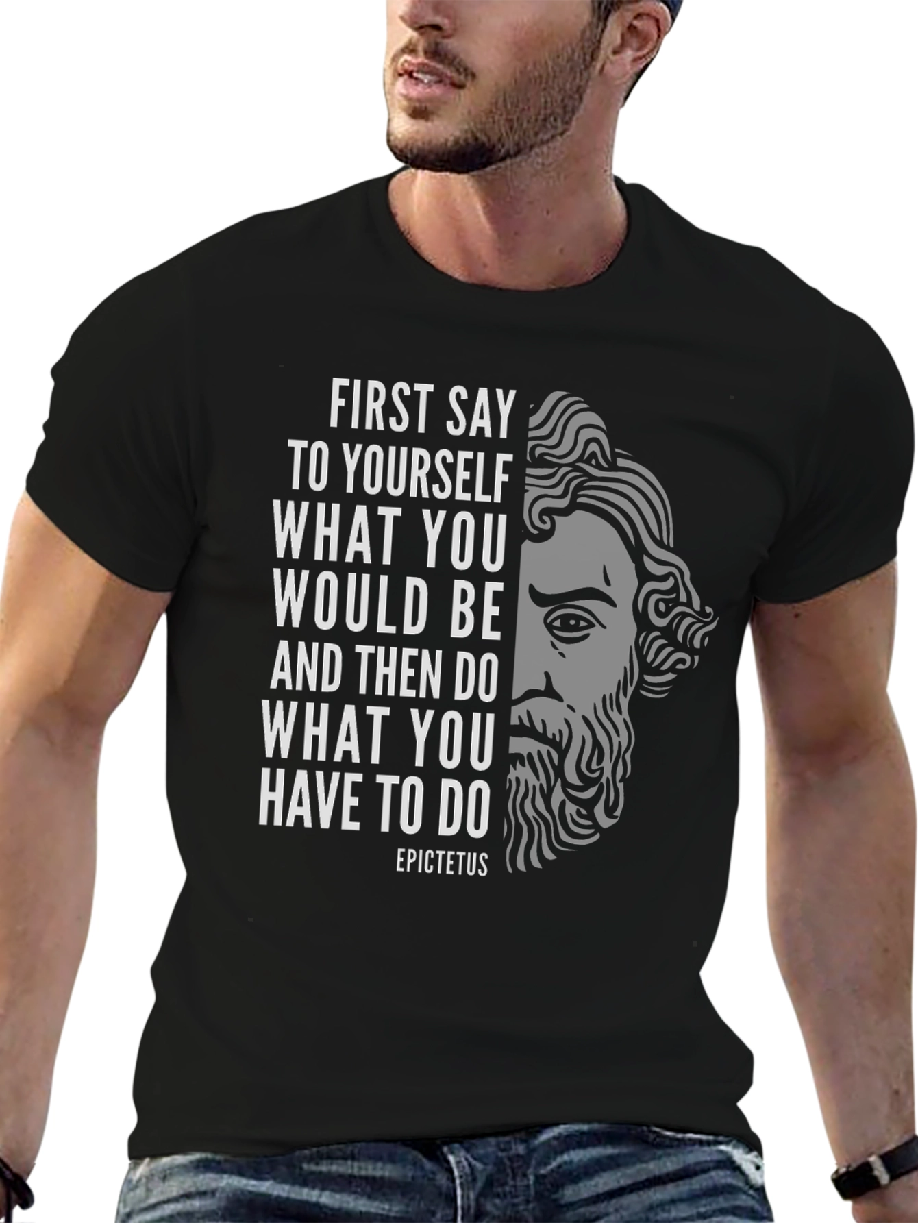 Epictetus Quote T-Shirt - Philosophical Statement Tee