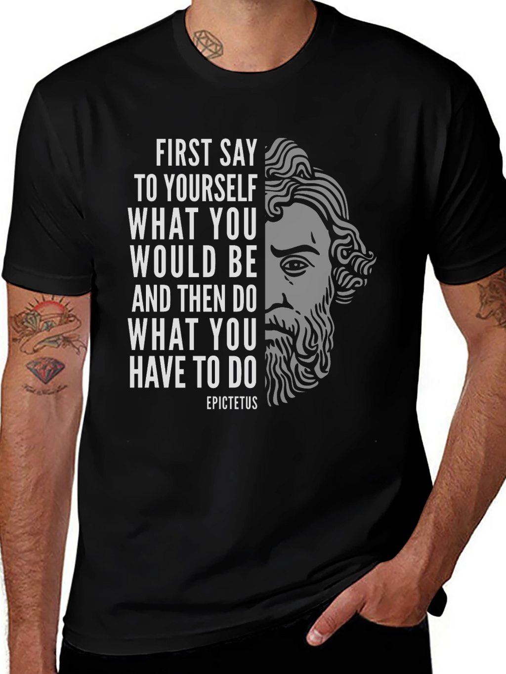 Epictetus Quote T-Shirt - Philosophical Statement Tee